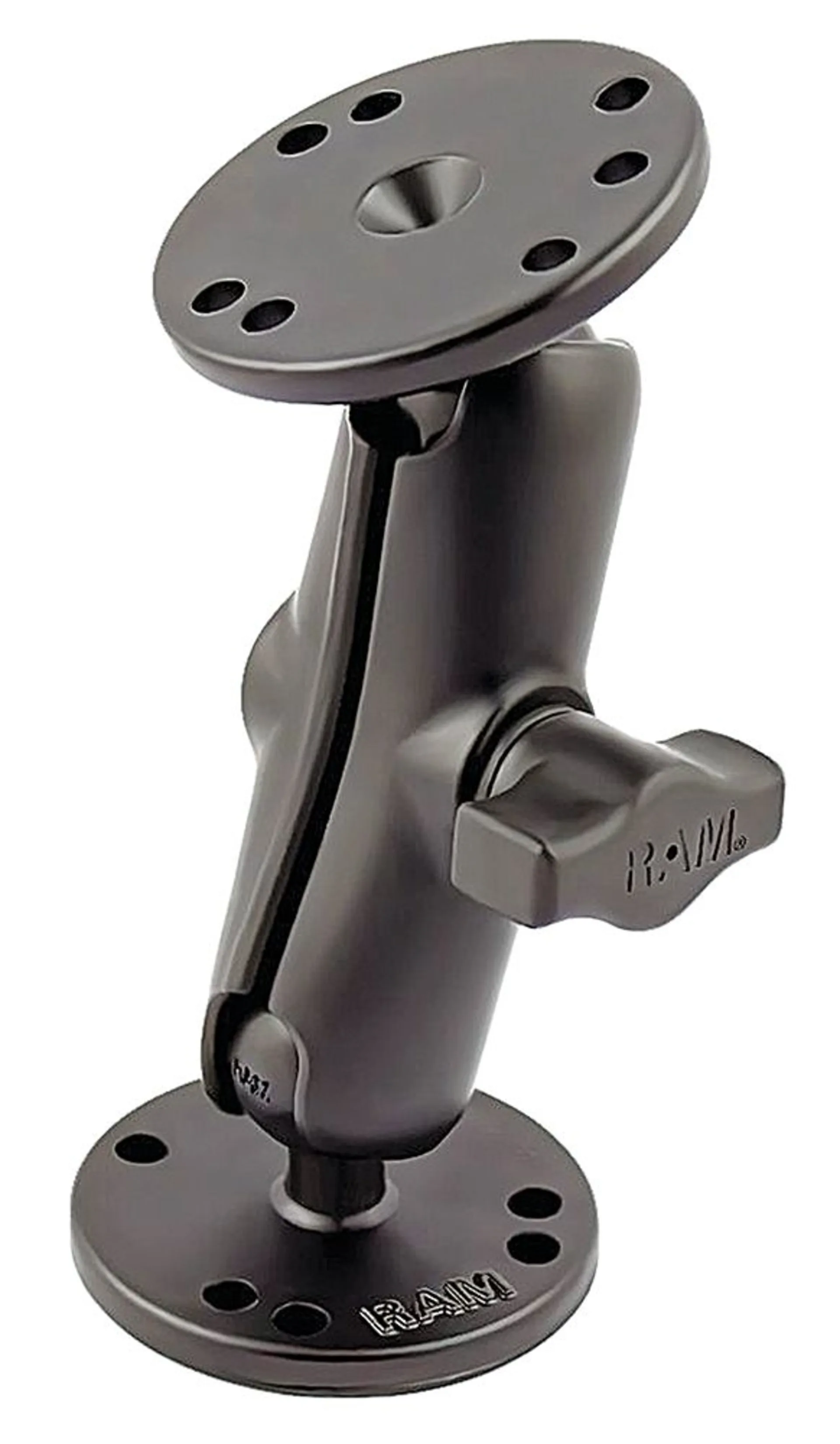 RAM Mounts Aufbau-Set, B-Kugel (1“) 2 x runde Basisplatten (AMPS), mittlerer Verbindungsarm RAM Mounts Aufbau-Set, B-Kugel (1“) 2 x runde Basisplatten (AMPS), mittlerer Verbindungsarm