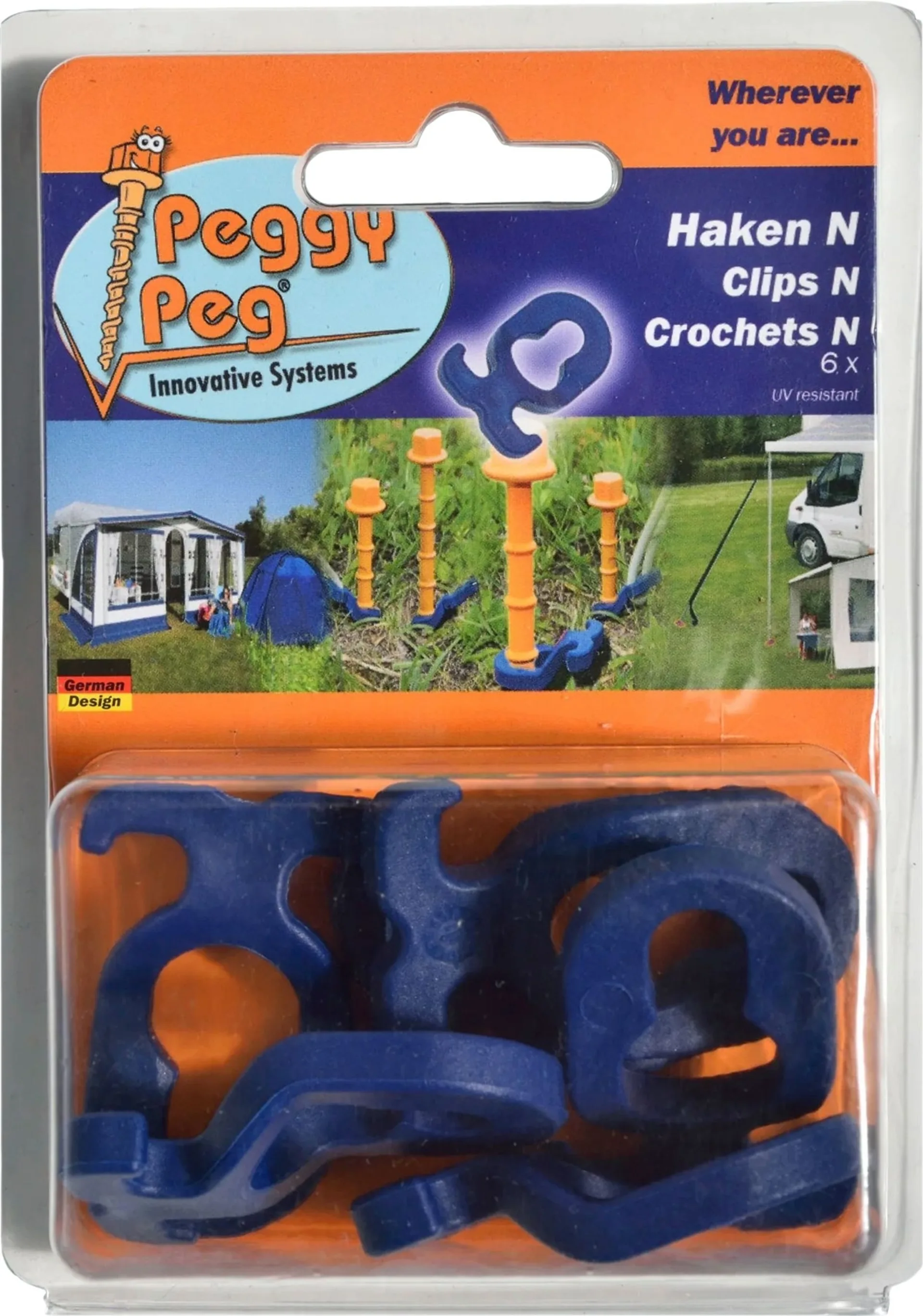 Peggy Peg Haken N 6er Set