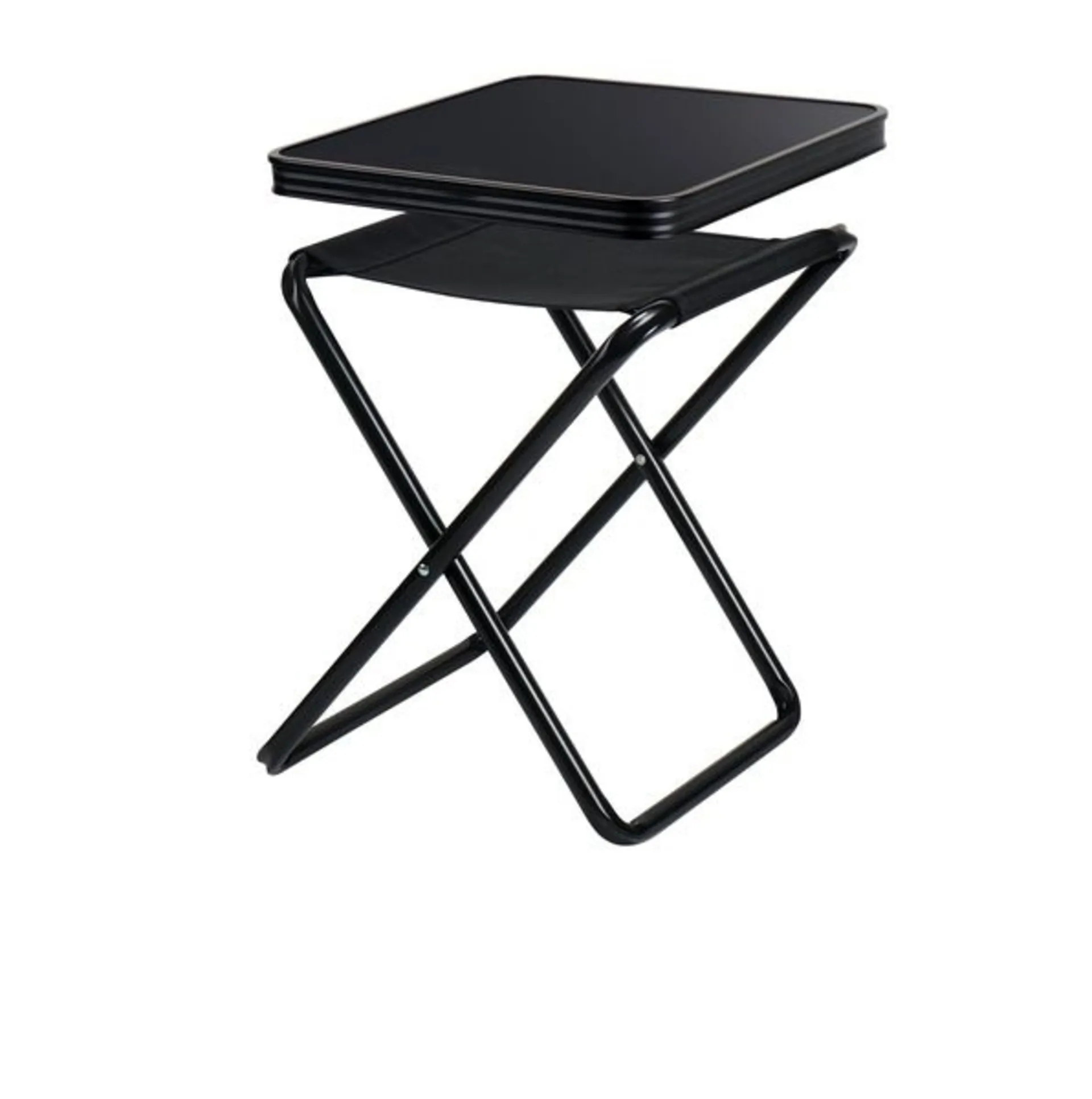 Camp4 Campinghocker und Tischhocker Pasadena, schwarz, belastbar bis 100kg