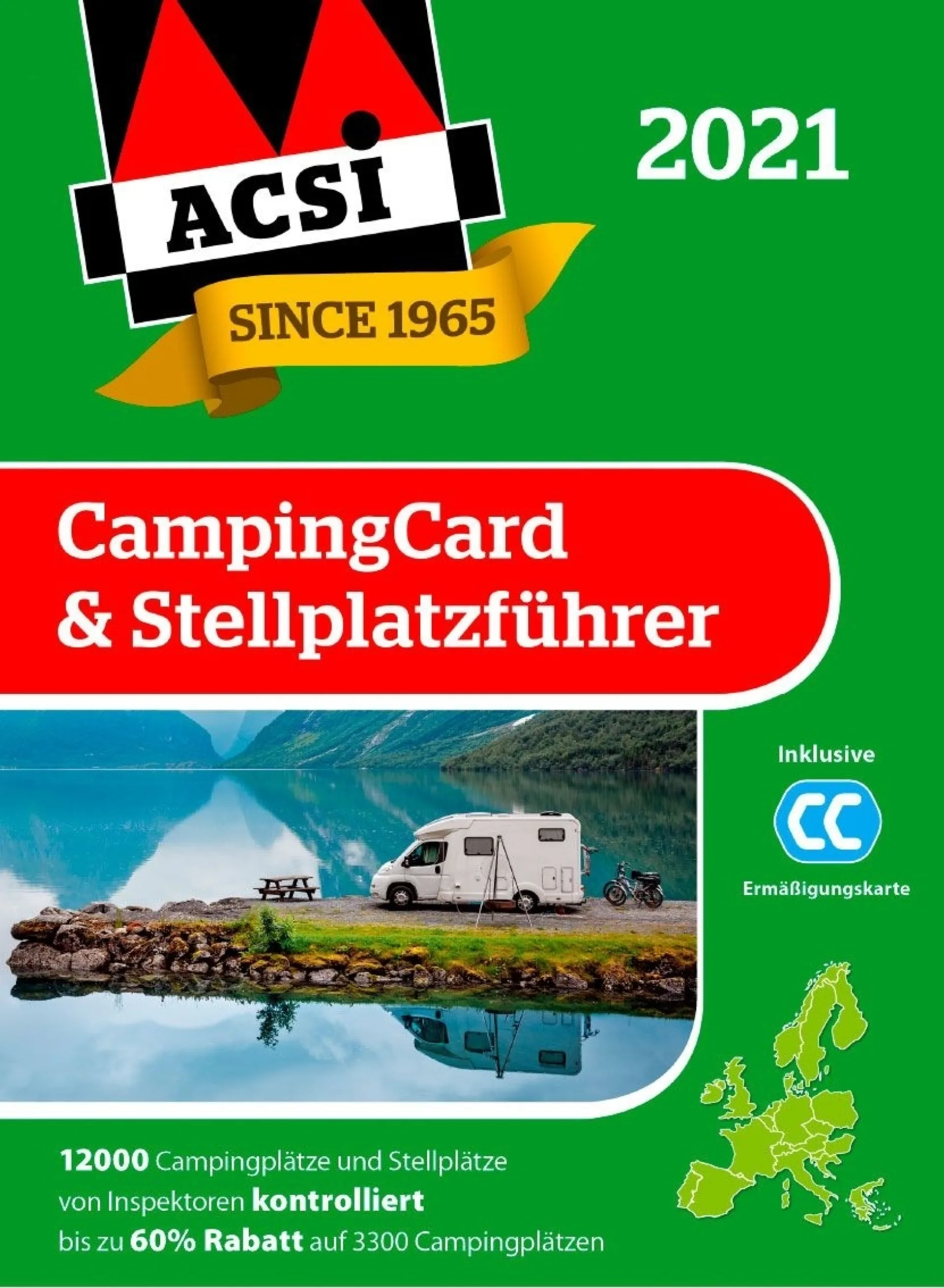 ACSI CampingCard 2021 & Guide des emplacements avec réduction