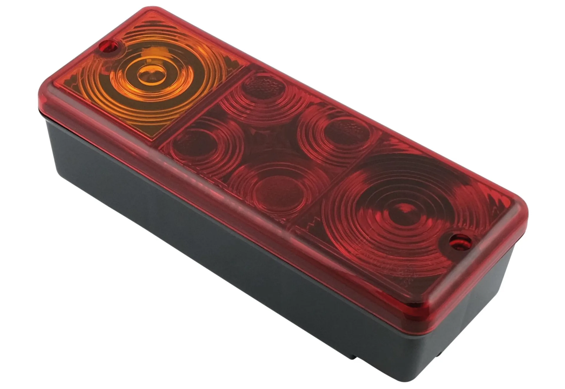 RADEX - Blink-Brems-Schlussleuchte 8’100 210 x 83 mm, rechts und links, mit Gummitülle