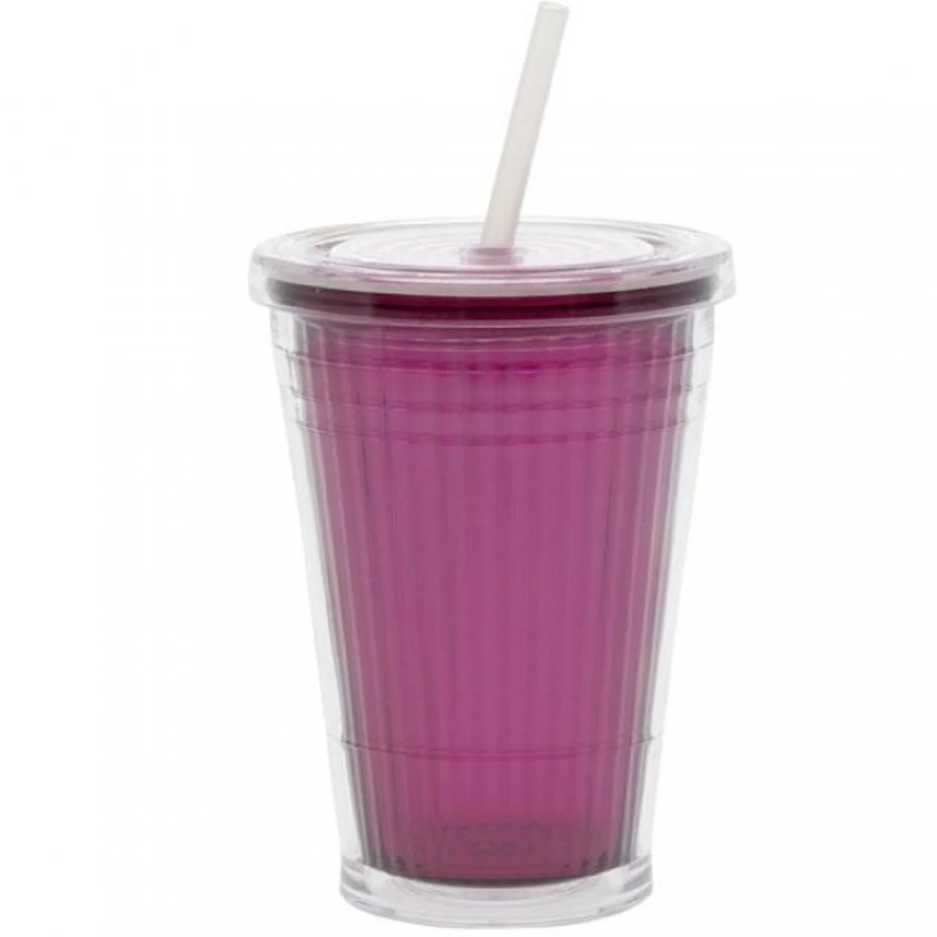 Gobelet isotherme avec paille 450 ml