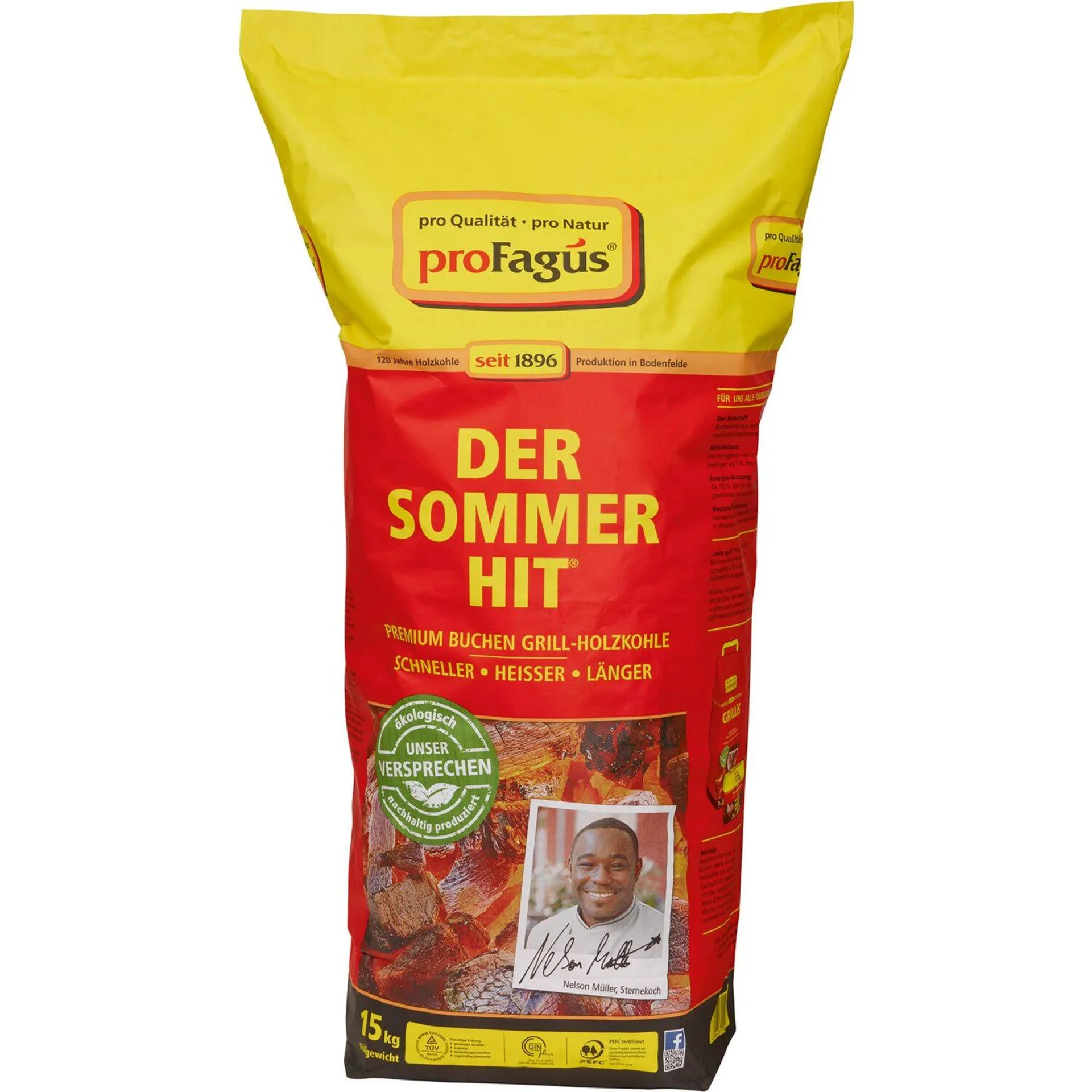 Holzkohle für Tischgrills TEIDE + VESUVIO, 2kg
