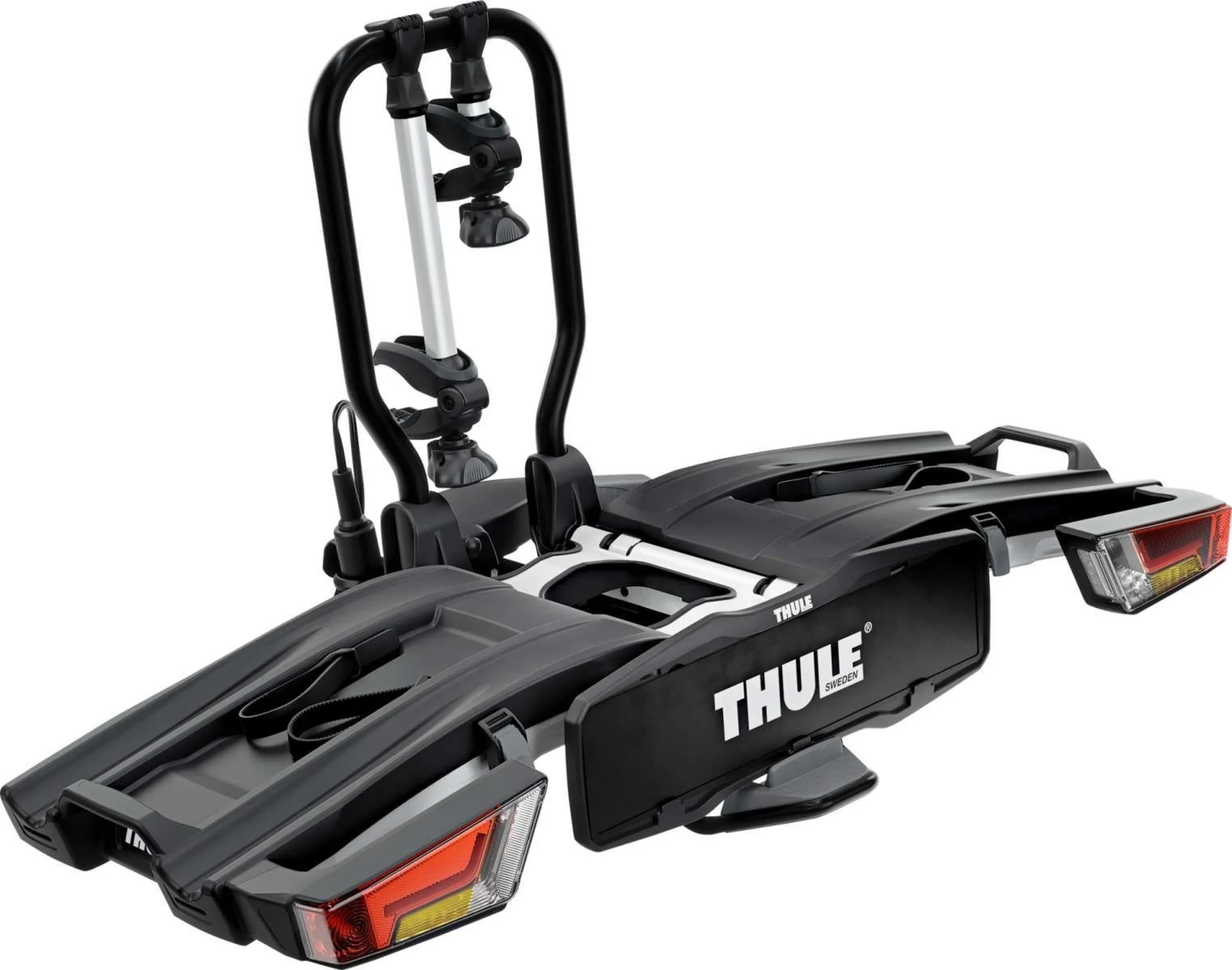 Thule EasyFold XT Fahrradträger Silber Schwarz für 2 Fahrräder