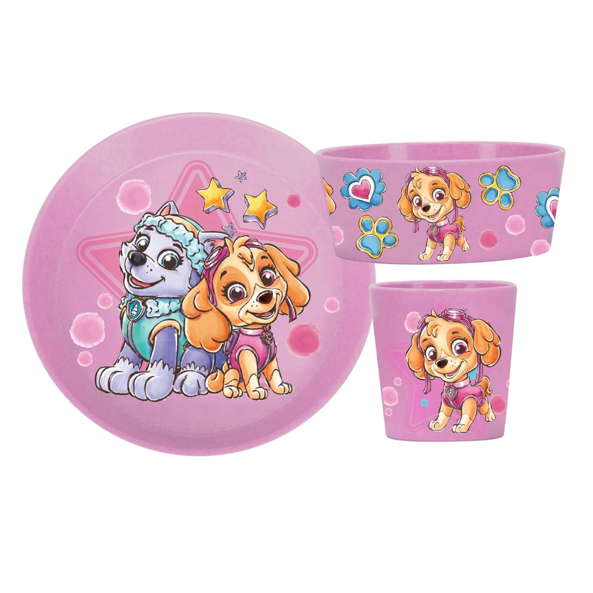 Koziol Connect Paw Patrol Geschirr-Set 3-tlg. rosa