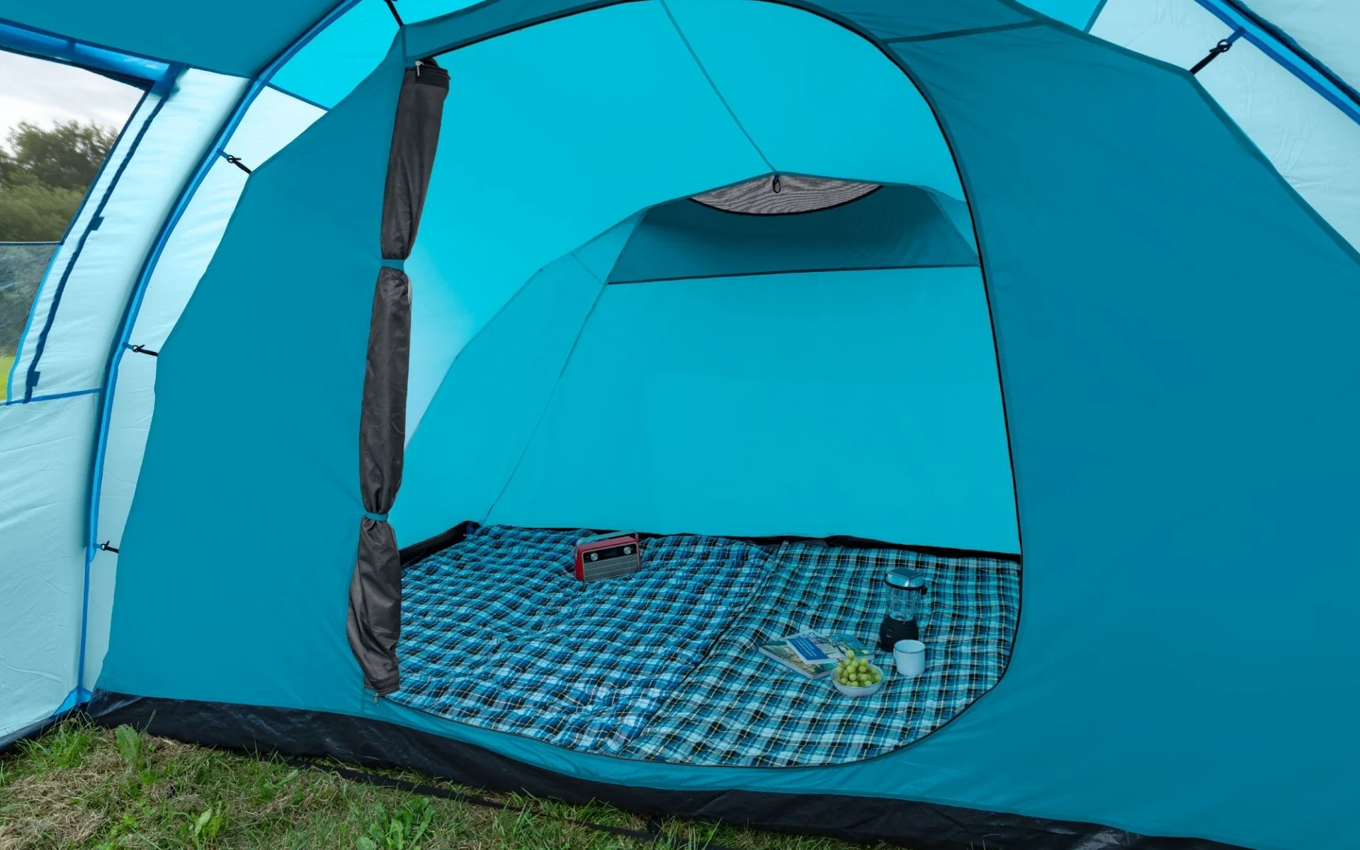 Camptime Uranus 6 Tunnelzelt hellblau für 6 Personen