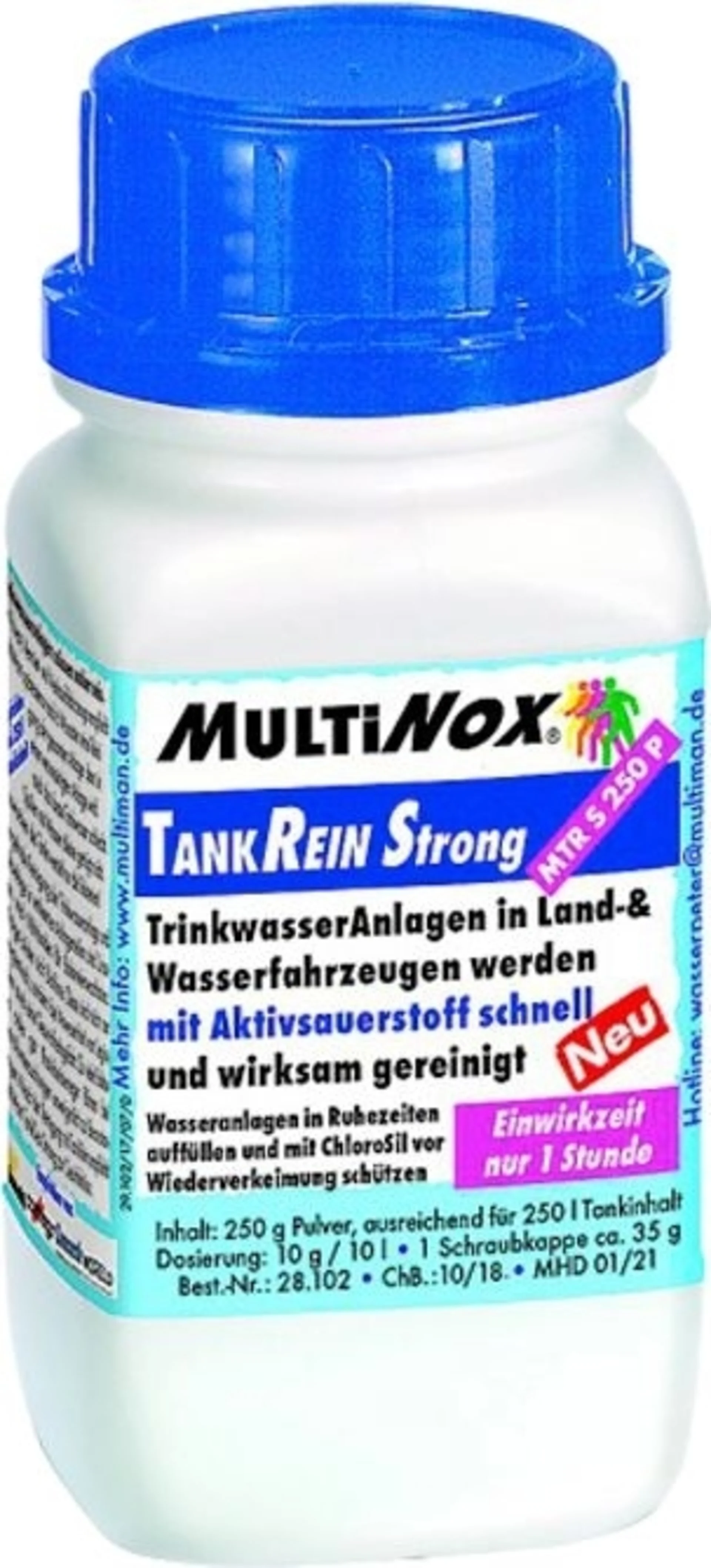 MultiMan TankRein Trinkanlagenreiniger Strong 250 g für 250 Liter