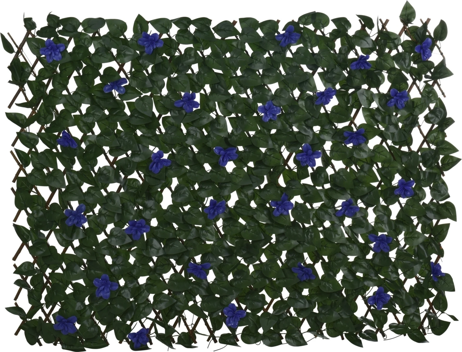 Kunst Rankpflanze 90x180 cm mit lila Blumen