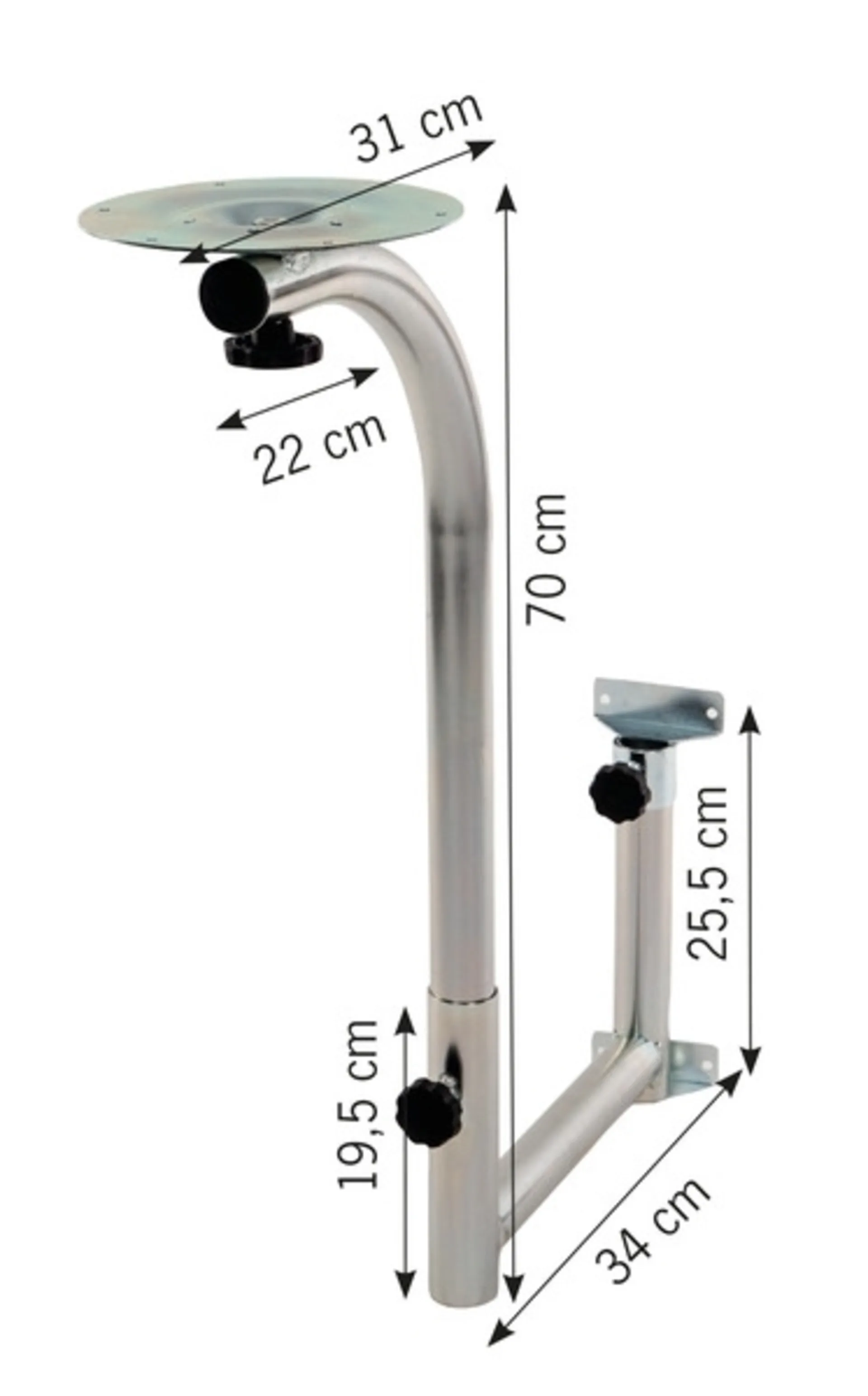 Table pivotante en U exclusive Reimo