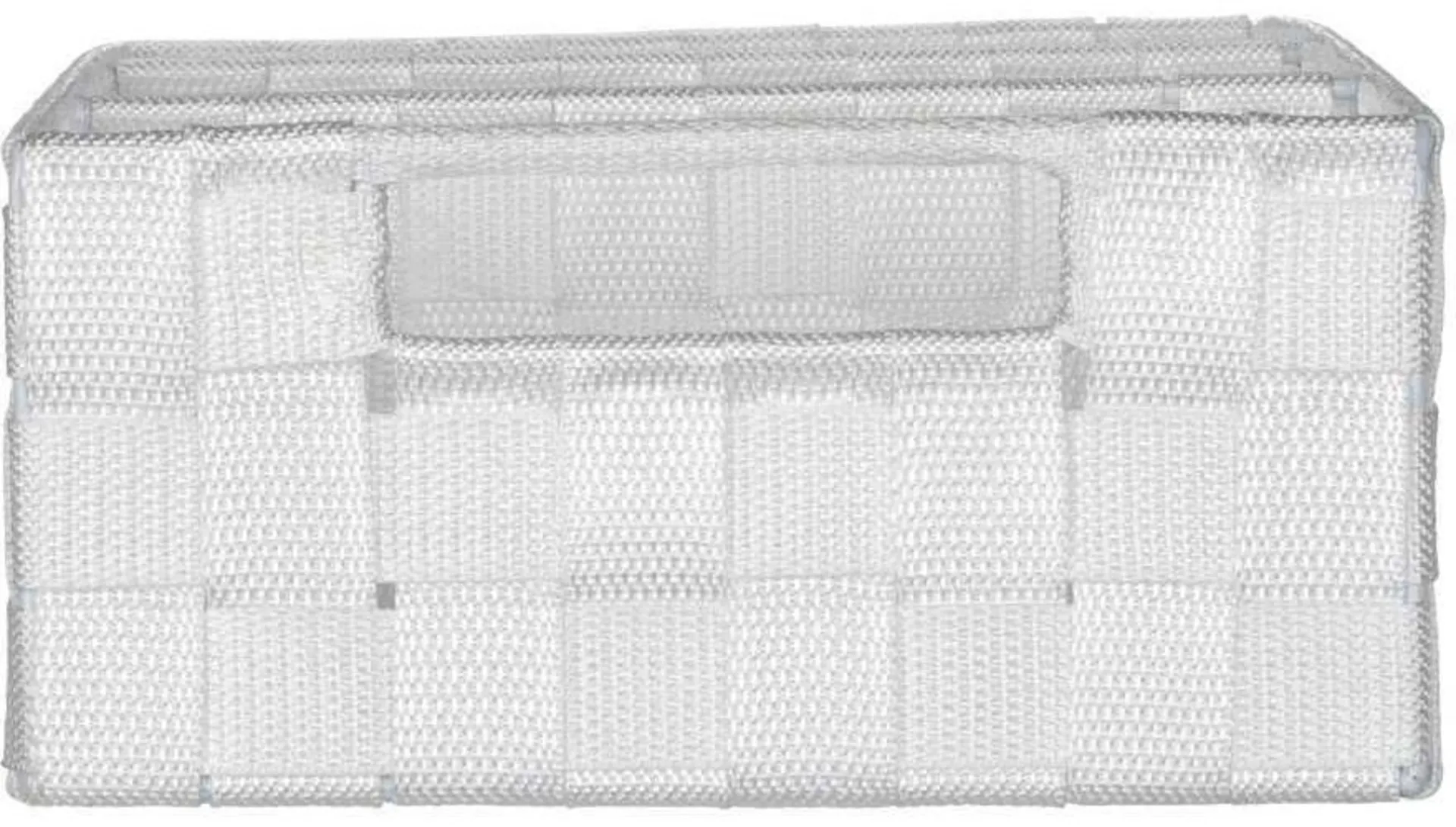 Panier de rangement Wenko Adria avec poignée, 3 compartiments, blanc Panier de rangement Wenko Adria avec poignée, 3 compartiments, blanc