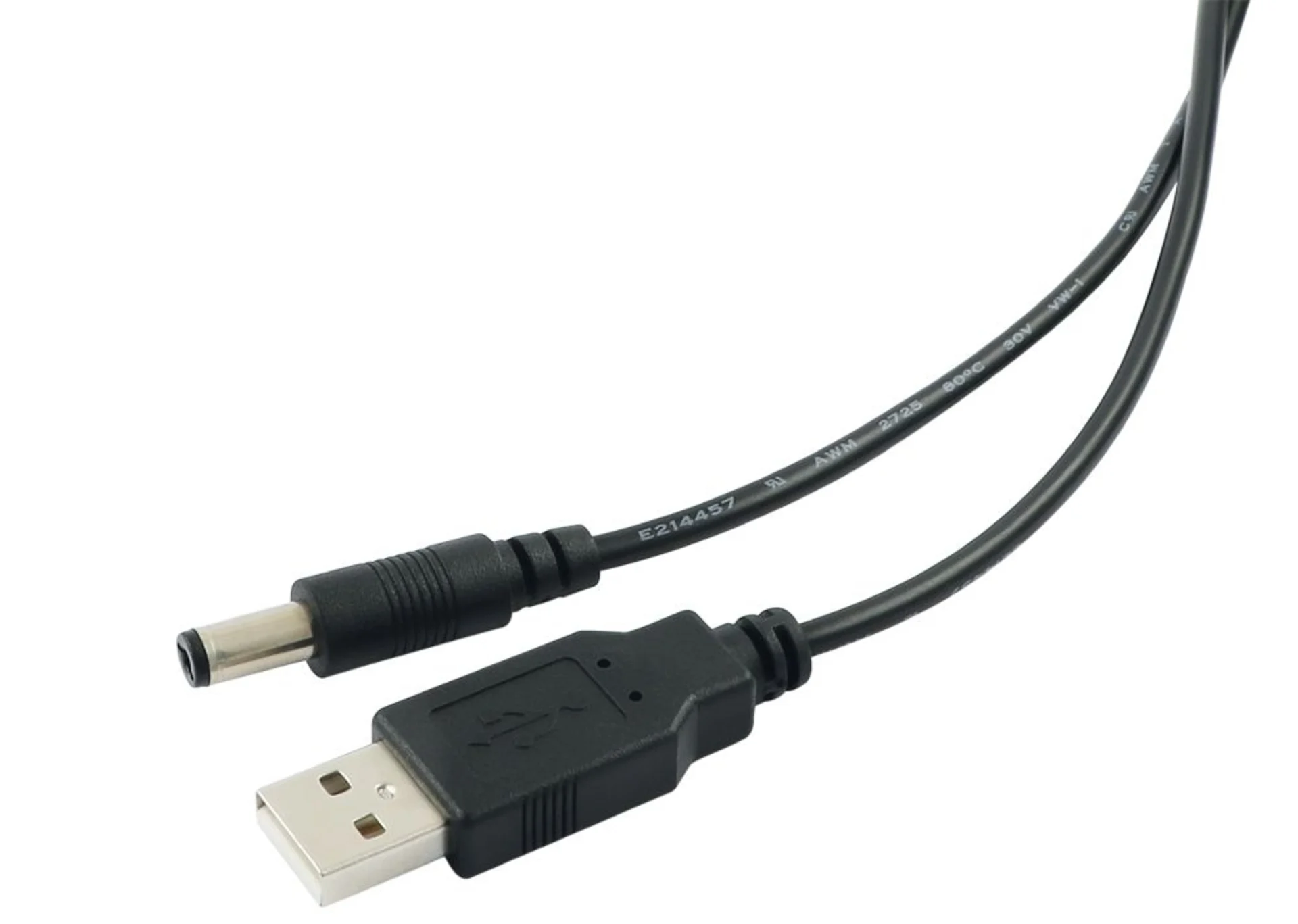 Universal Ladekabel USB-A auf 5.5 mm DC-Rund-Stecker