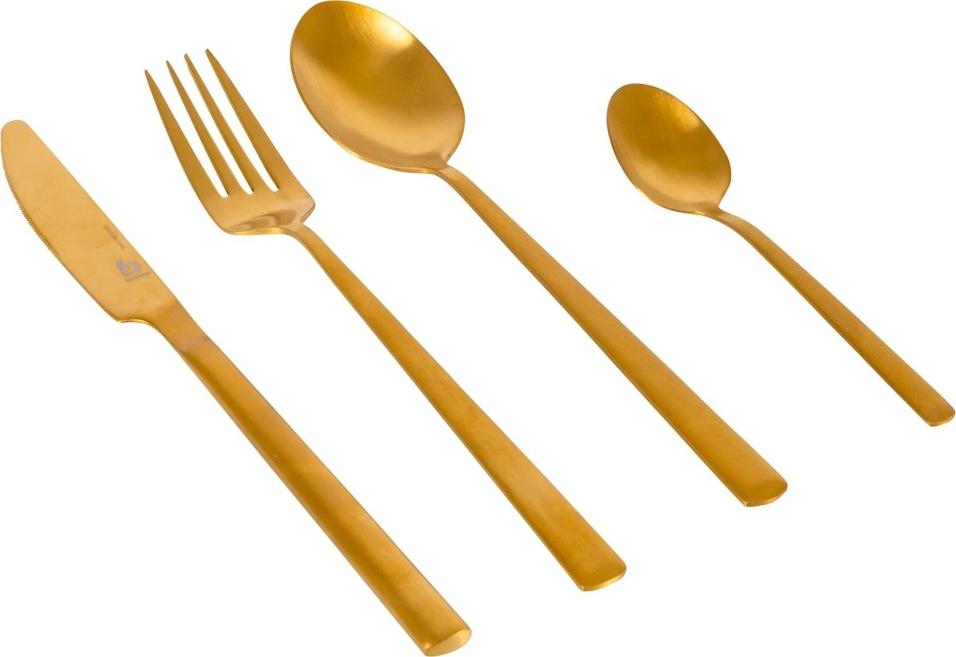 Bo-Camp Industrial Edelstahl Besteckset 16-tlg. Gold
