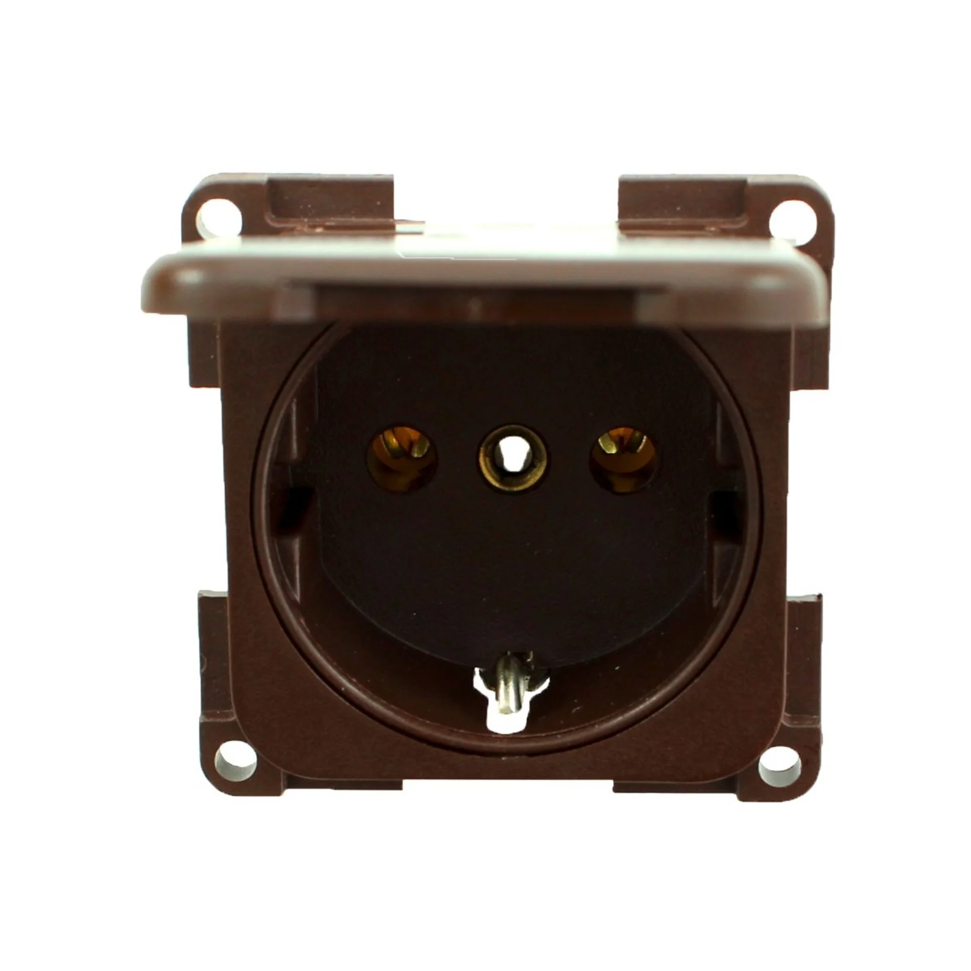 Inprojal System 10.000 Schutzkontaktstecker Steckdose braun K