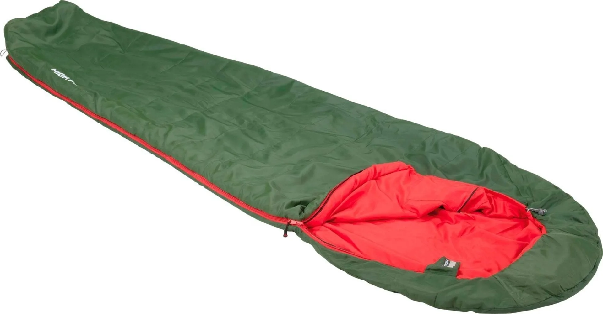 High Peak Pak 600 Sac de couchage de momie rouge pesto