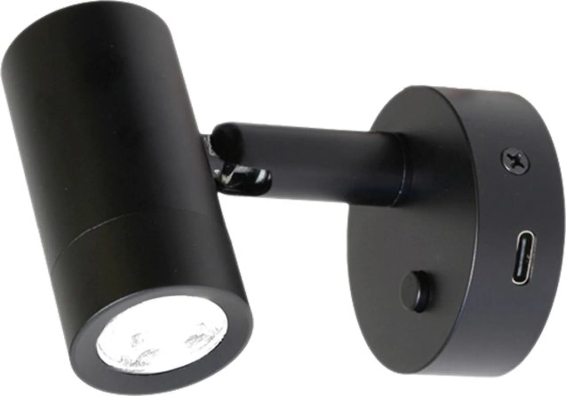 Frilight Aufbauspot Mini Tube D4 mit USB-C Ladeanschluss schwarz