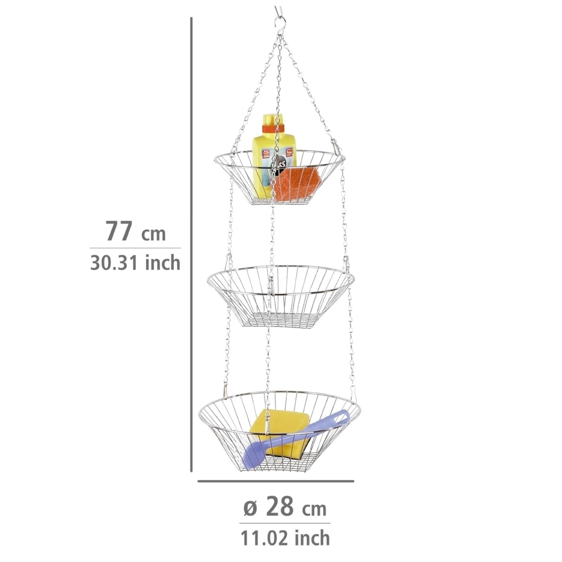Wenko Trio Feux de cuisine / Corbeilles de rangement