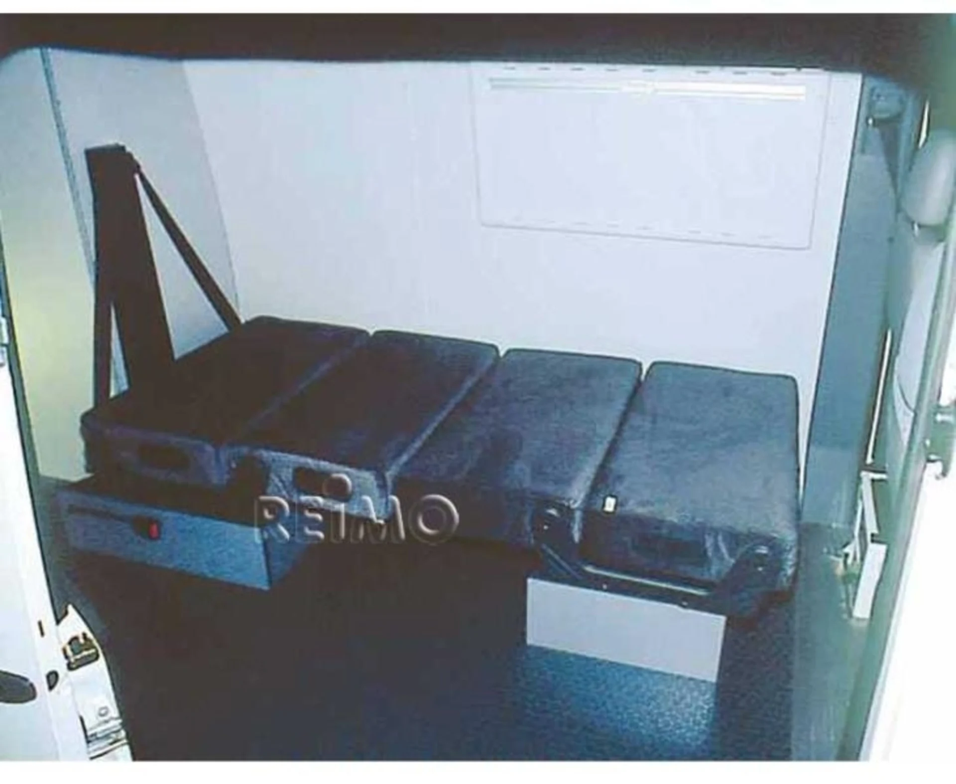 Komplettset Sitzbank Divan 502, Bedienhebel rechts, Bezug grau gestreift Komplettset Sitzbank Divan 502, Bedienhebel rechts, Bezug grau gestreift