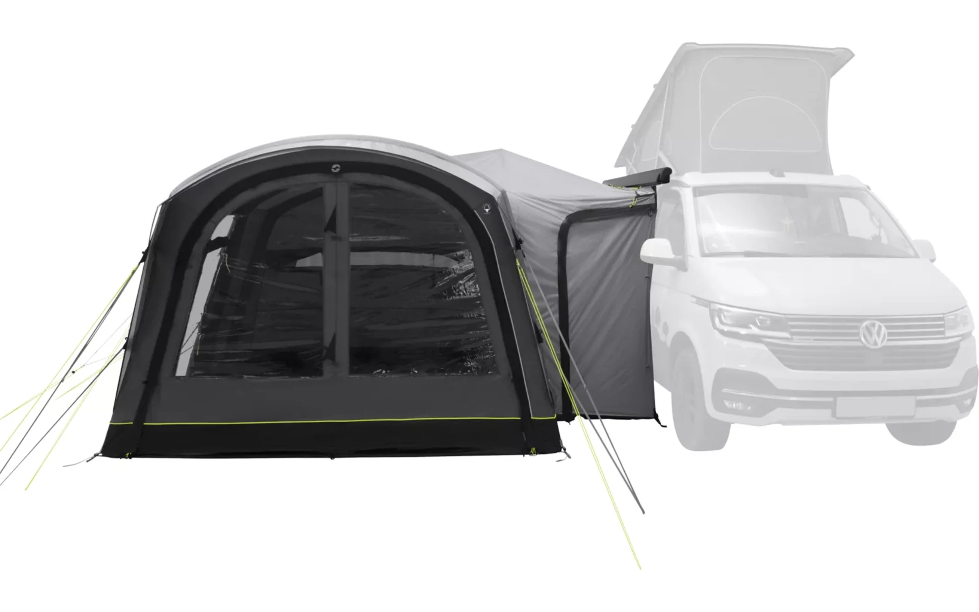 Outwell Wolfburg 450 Air Vorzelt aufblasbar für Campingbusse Grau