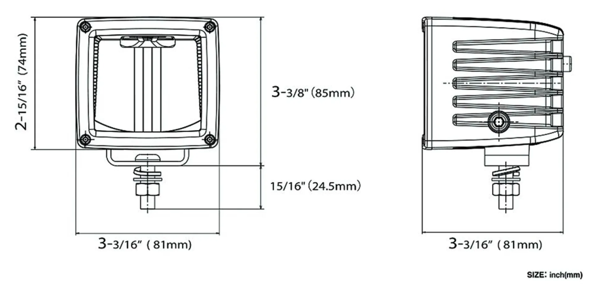 PIAA LED-Fernscheinwerfer Satz 3’’ 12/24 V 81 x 74 mm, 600 lm, homologiert, Ref. 12.5 PIAA LED-Fernscheinwerfer Satz 3’’ 12/24 V 81 x 74 mm, 600 lm, homologiert, Ref. 12.5