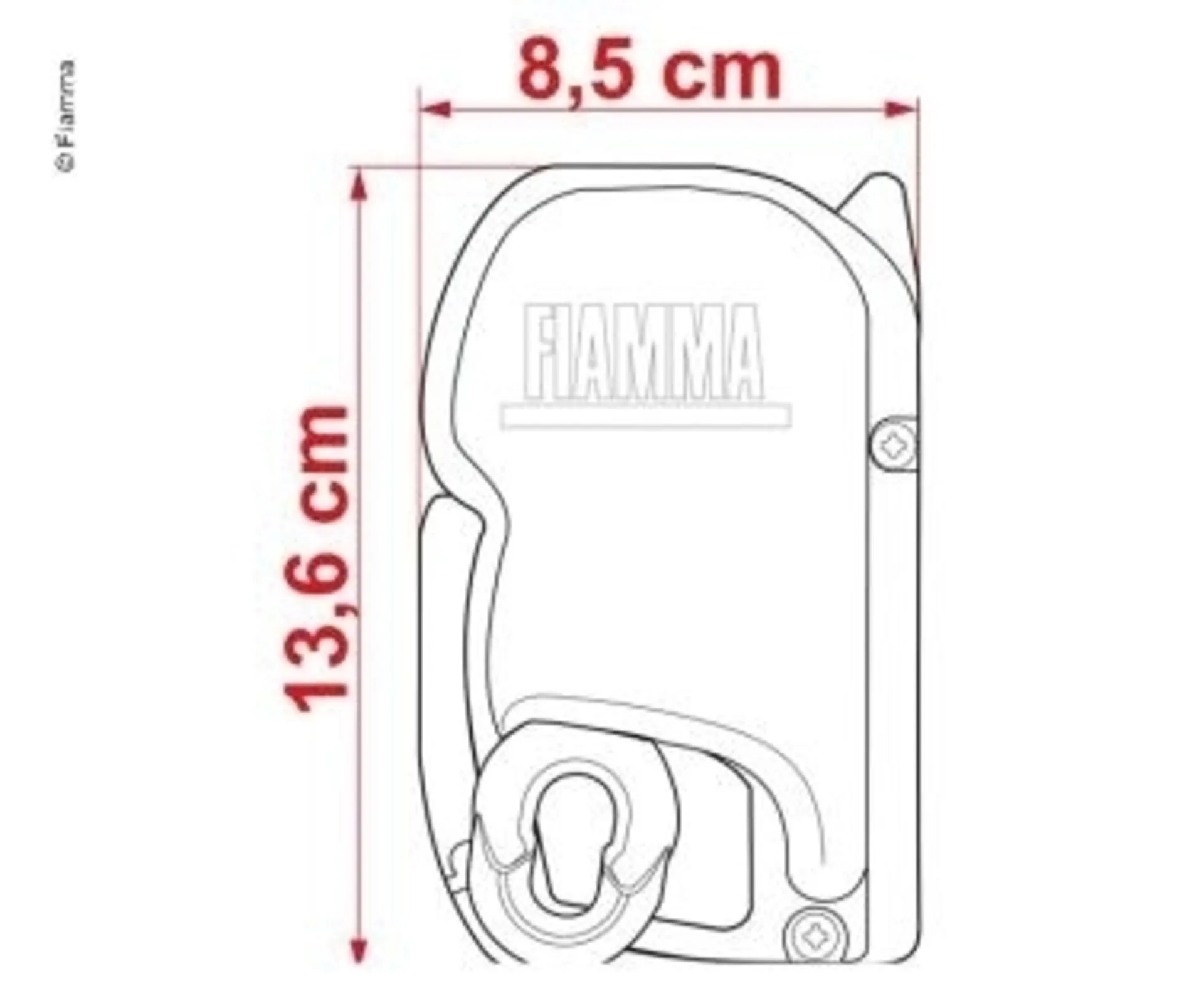 Fiamma Wandmarkise F45s 400 cm (Deep Black / Royal Grey)