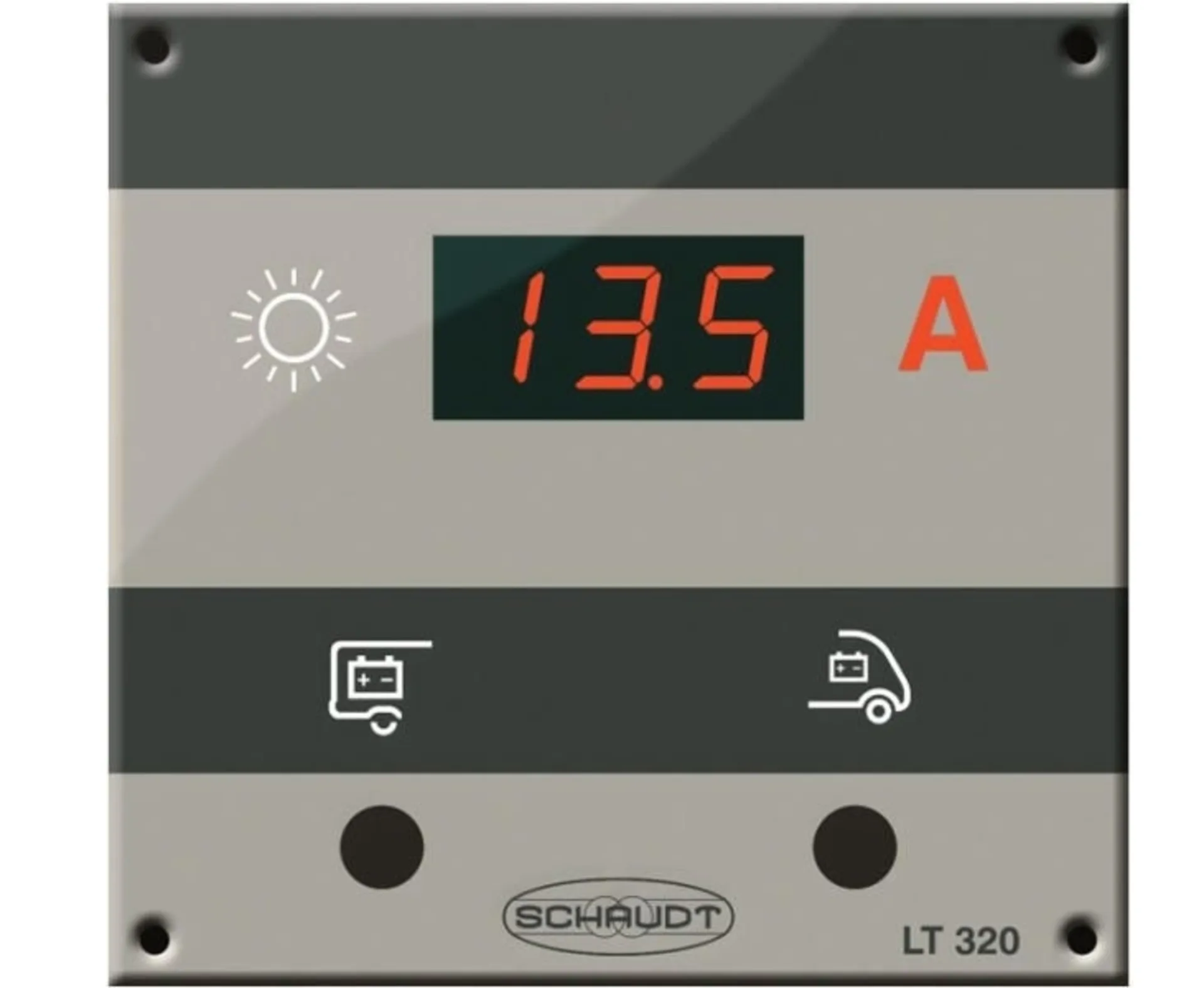 Solar-Kontrollpanel LT 320 inklusive Anschlussmaterial für Schaudt Solarregler