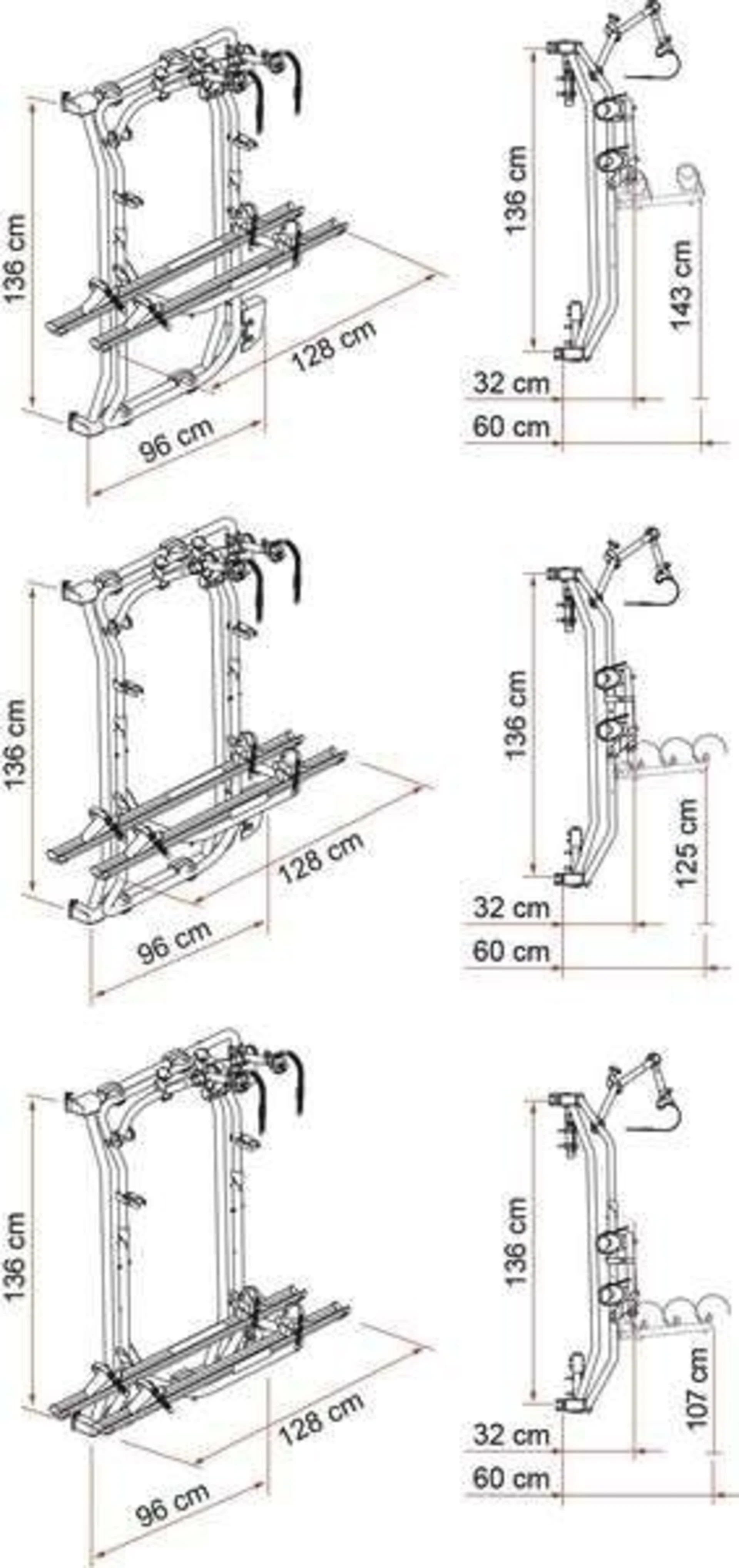 Fiamma Carry-Bike Frame Ducato E-Bike Fahrradträger für 2 E-Bikes silber