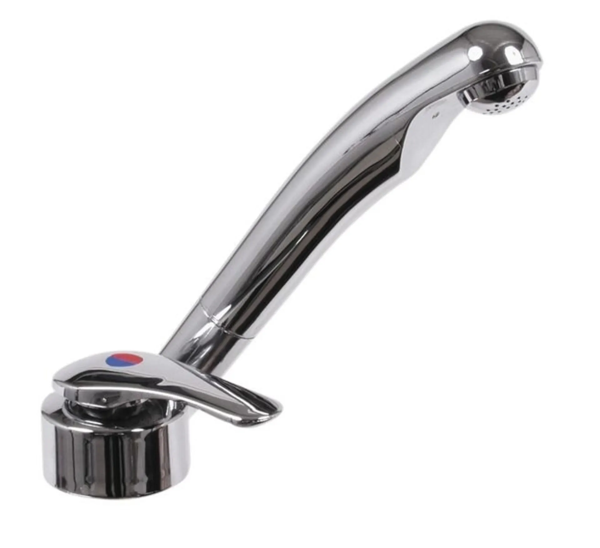 Wasserhahn Twist mit Schalter und chromfarbenem Finish