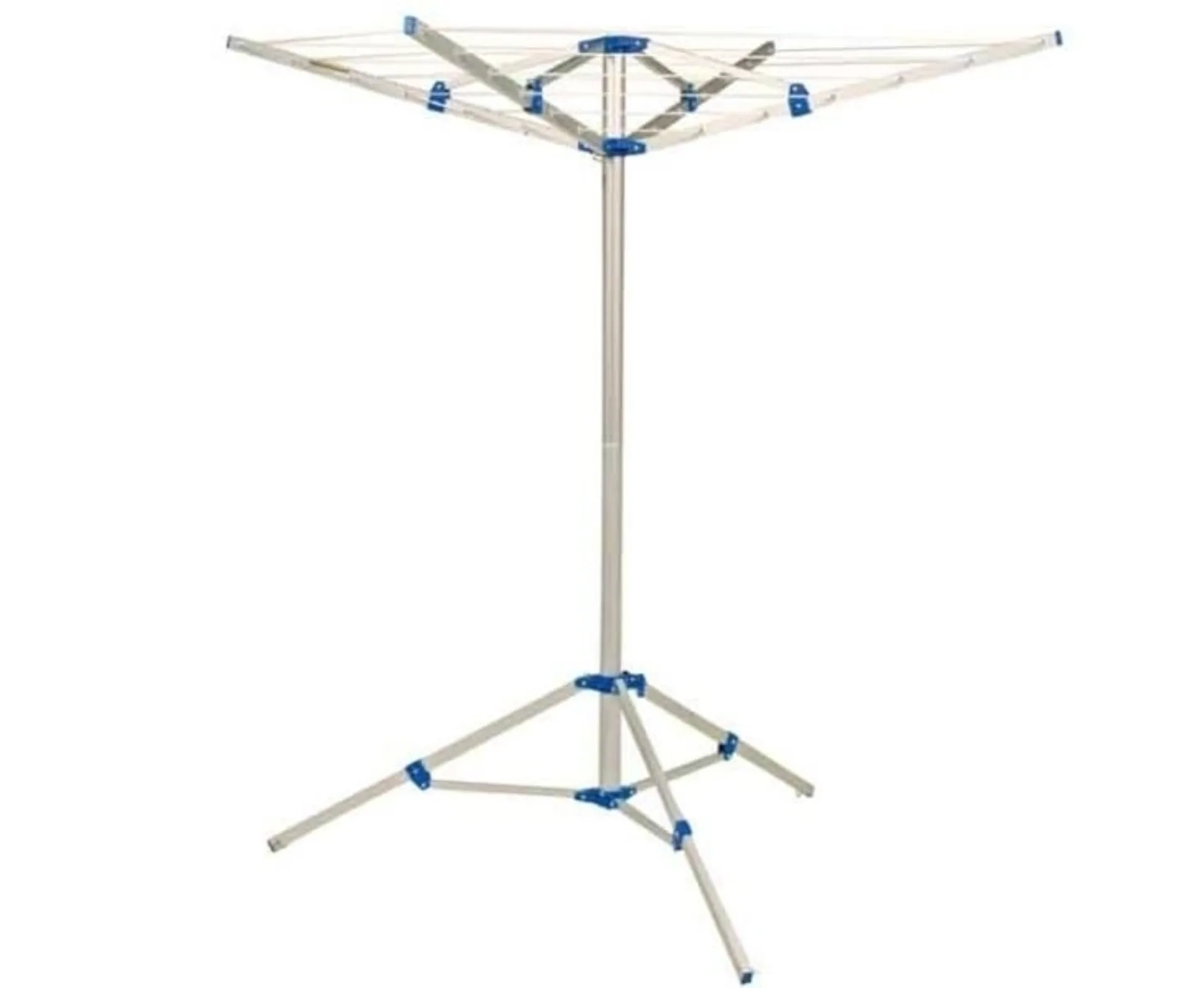 Séchoir parapluie Berta en aluminium, 4 bras, 17,5m de corde
