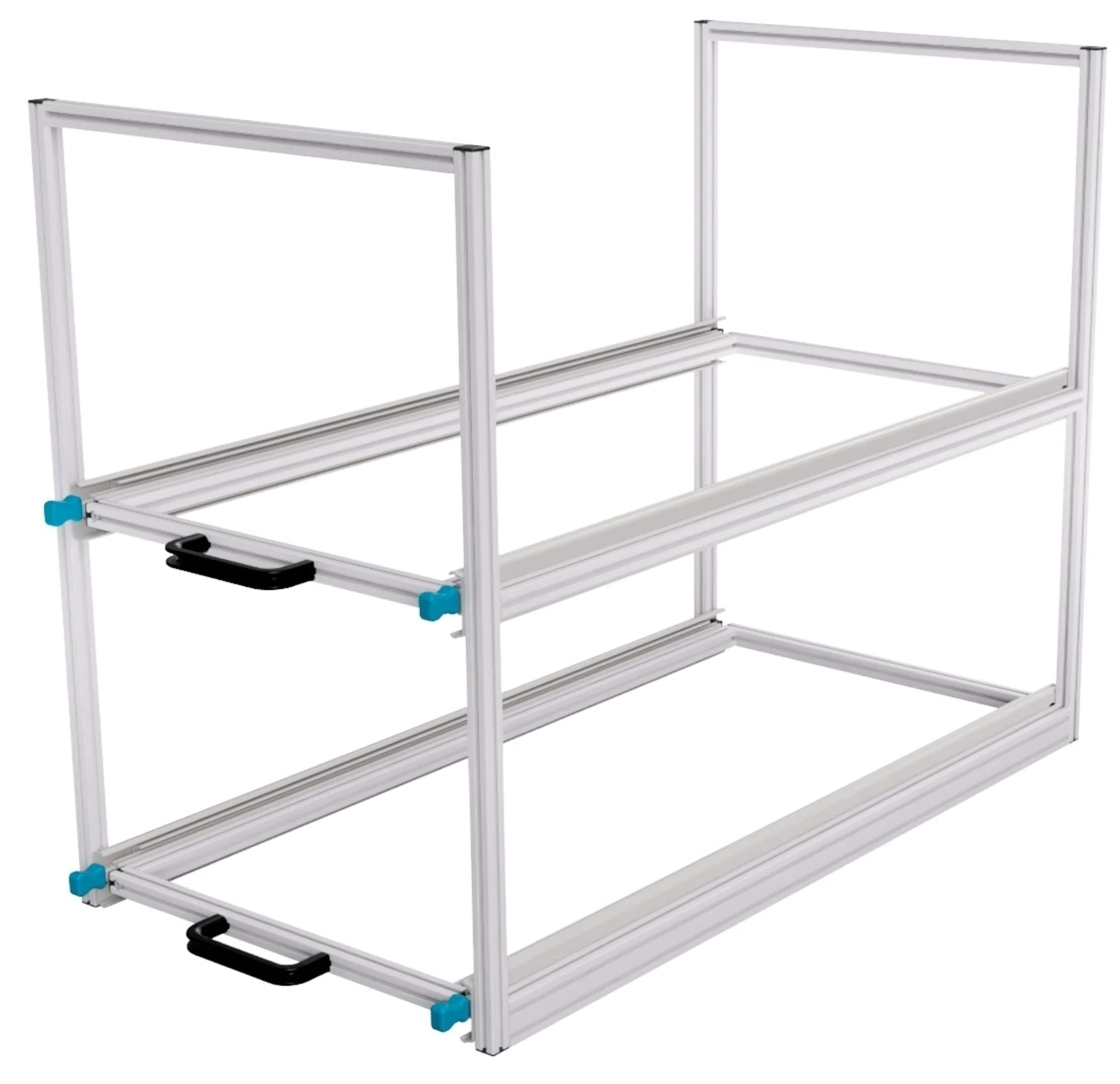 SYS-Rack Kastenwagen Heckauszug Regal-System 94 x 49 x 70 cm