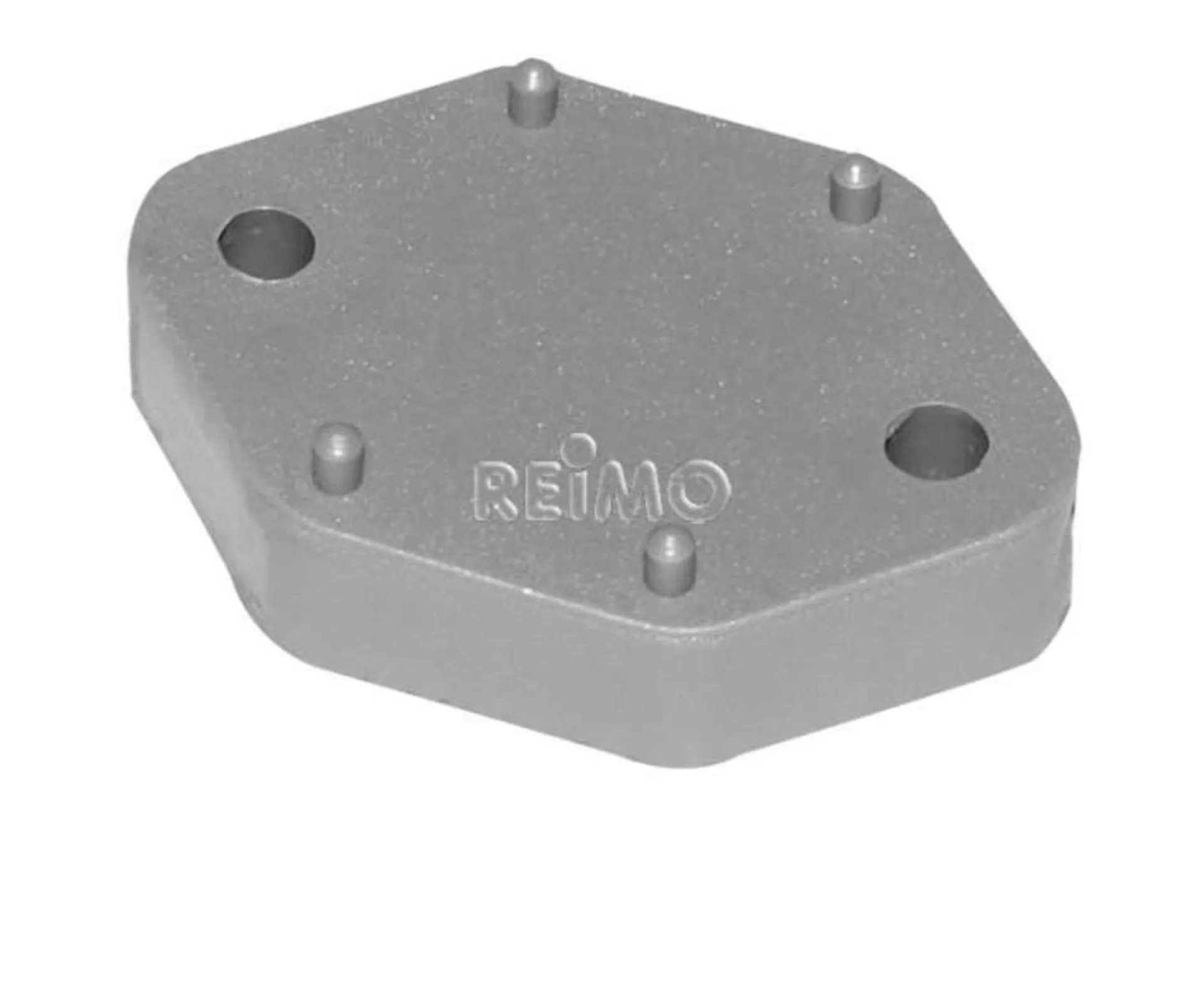 Arrêt de porte plaque d'écartement, hauteur 10mm, gris