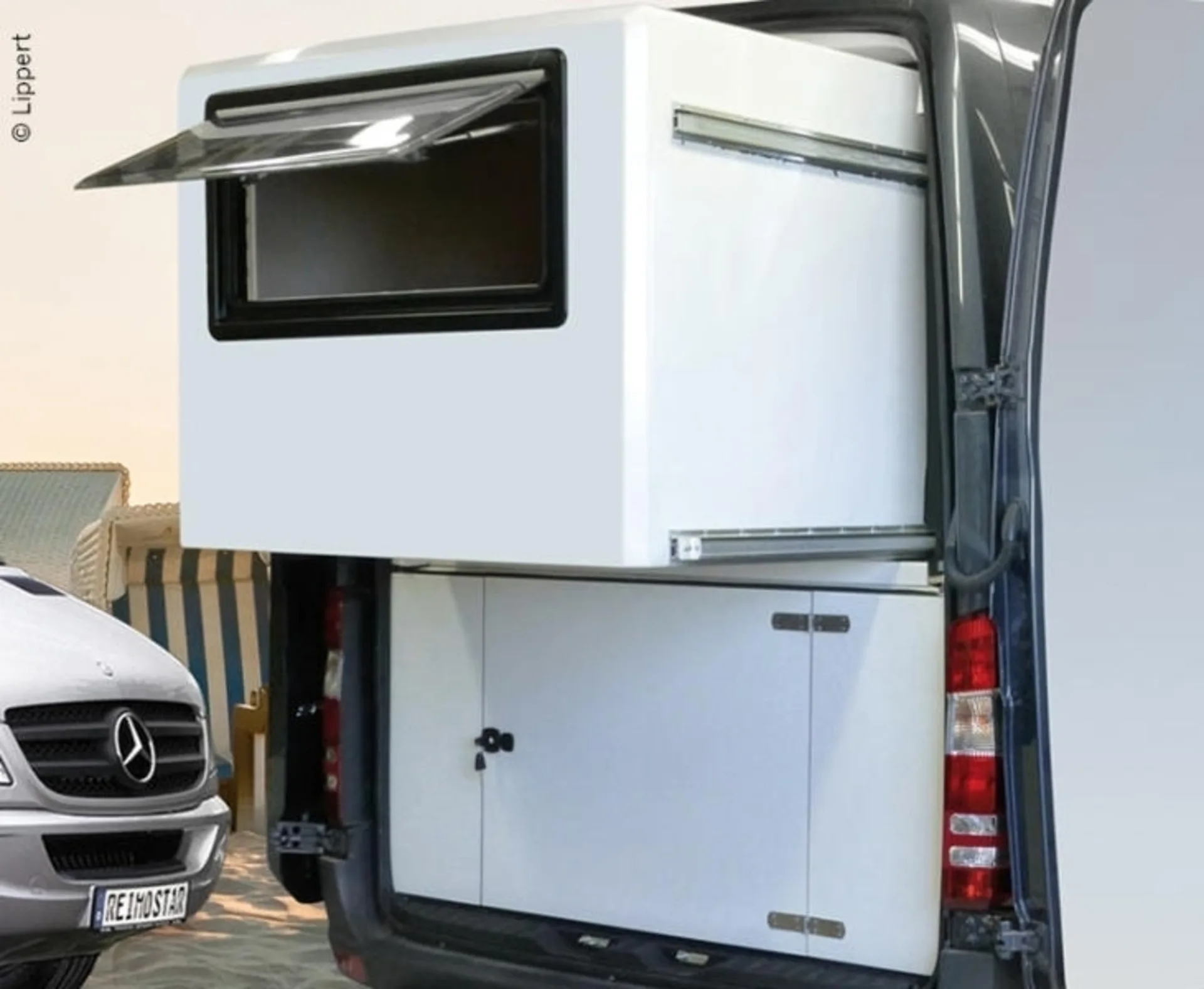 Wall Slide Out System für Mercedes Sprinter, ohne Wände Wall Slide Out System für Mercedes Sprinter, ohne Wände