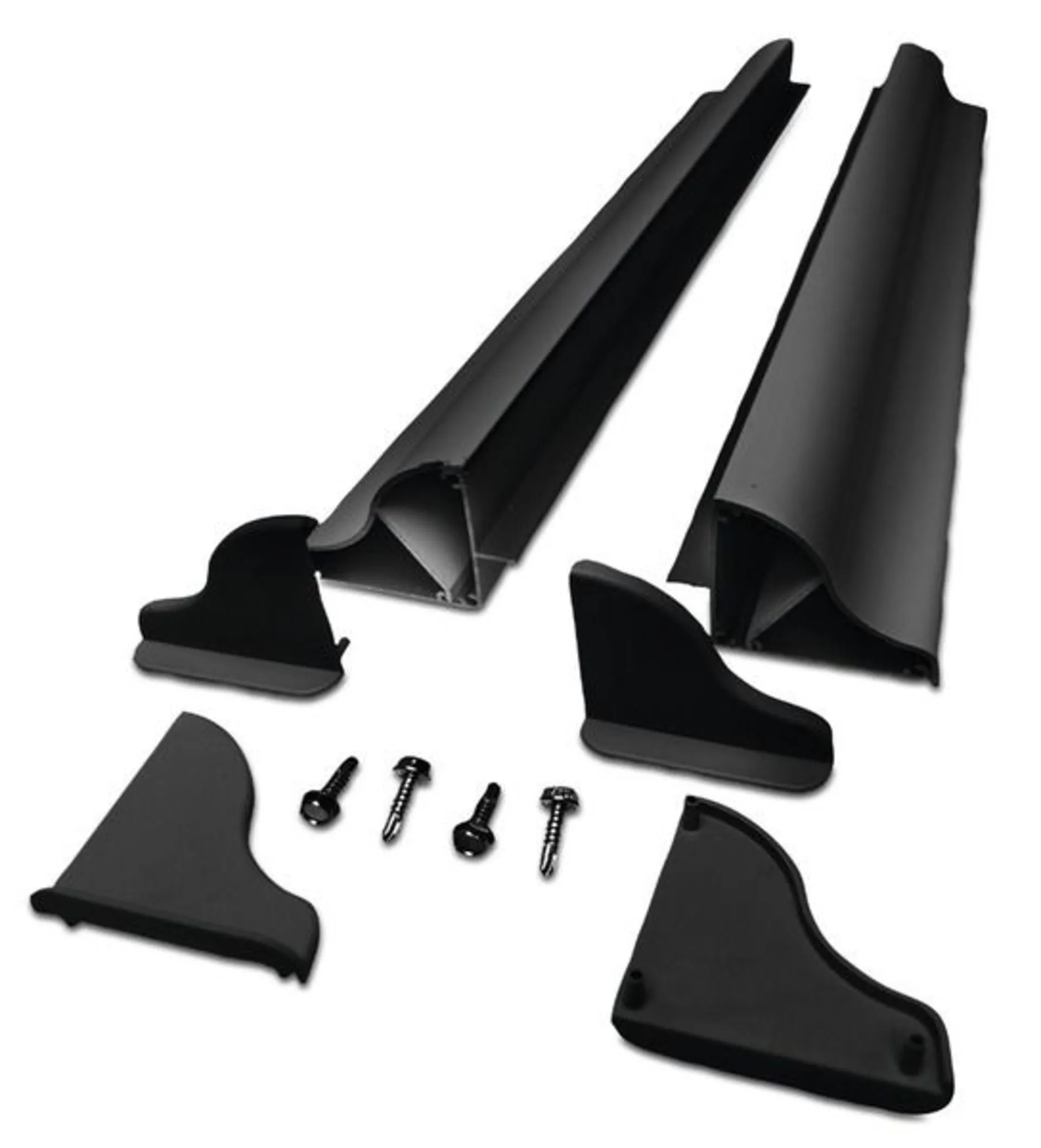 Aluminium Montagespoiler Set für Solar-Panel - Schwarz