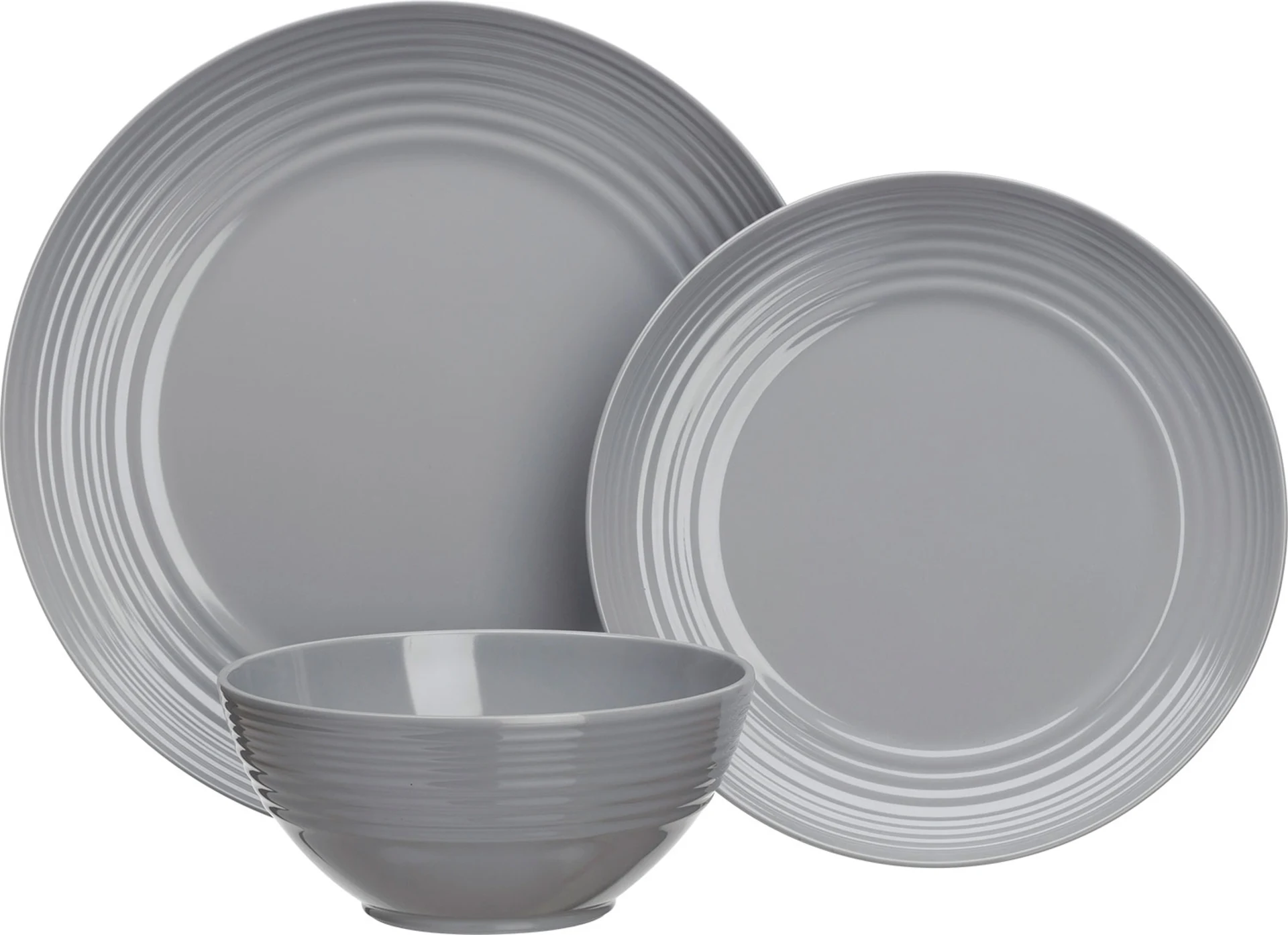 Flamefield Non-Slip Geschirr-Set 12-tlg. grau für 4 Personen Flamefield Non-Slip Geschirr-Set 12-tlg. grau für 4 Personen