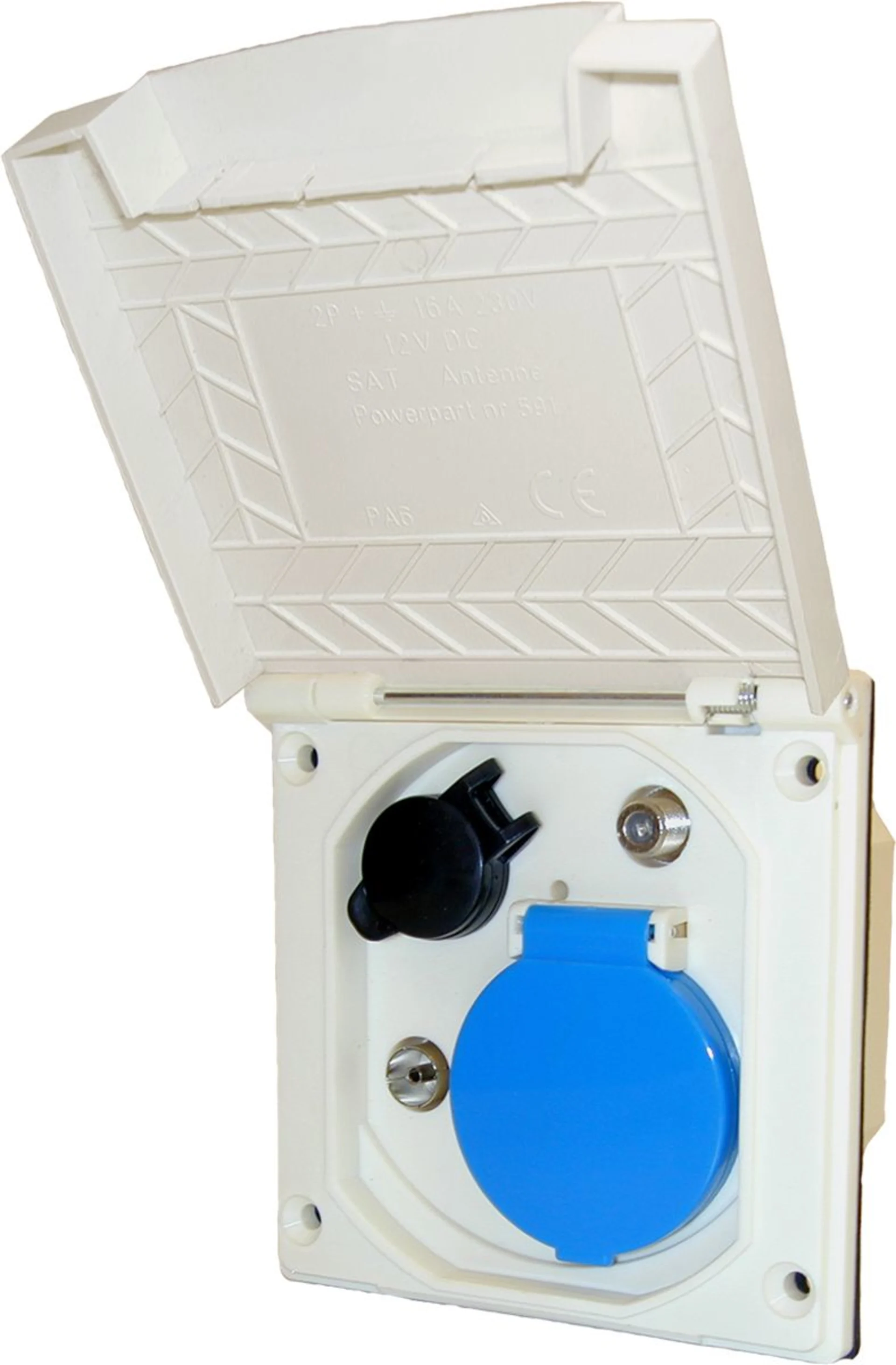 Haba ESB 3 Unit Außensteckdose Multifunktion 12 V / 230 V / Antenne / Satellit Weiß Haba ESB 3 Unit Außensteckdose Multifunktion 12 V / 230 V / Antenne / Satellit Weiß