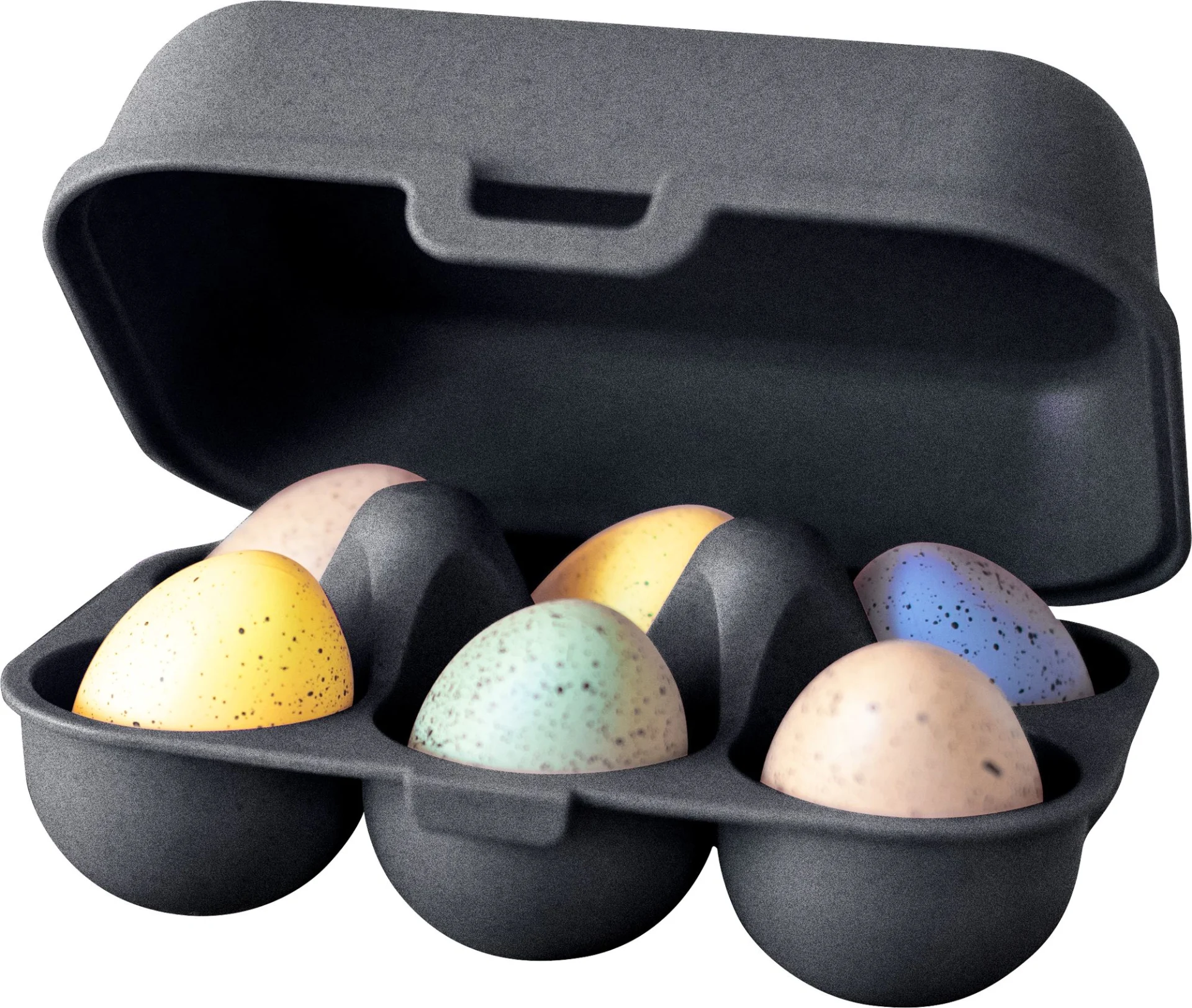 Koziol Boîte à oeufs Eggs to go mini 6pcs ash grey