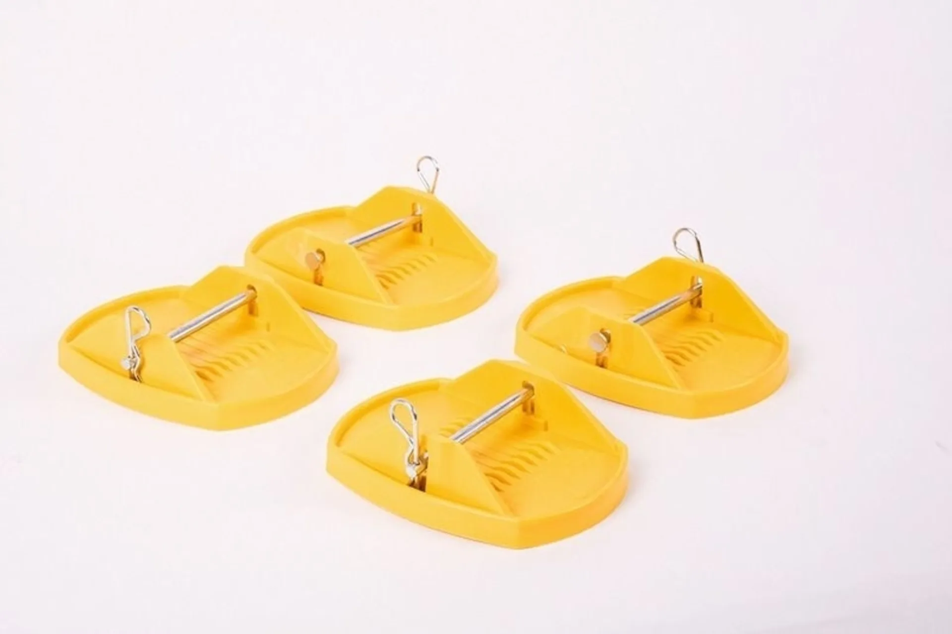 Kunststoff-Stützplatten Set für Kurbelstützen - Gelb