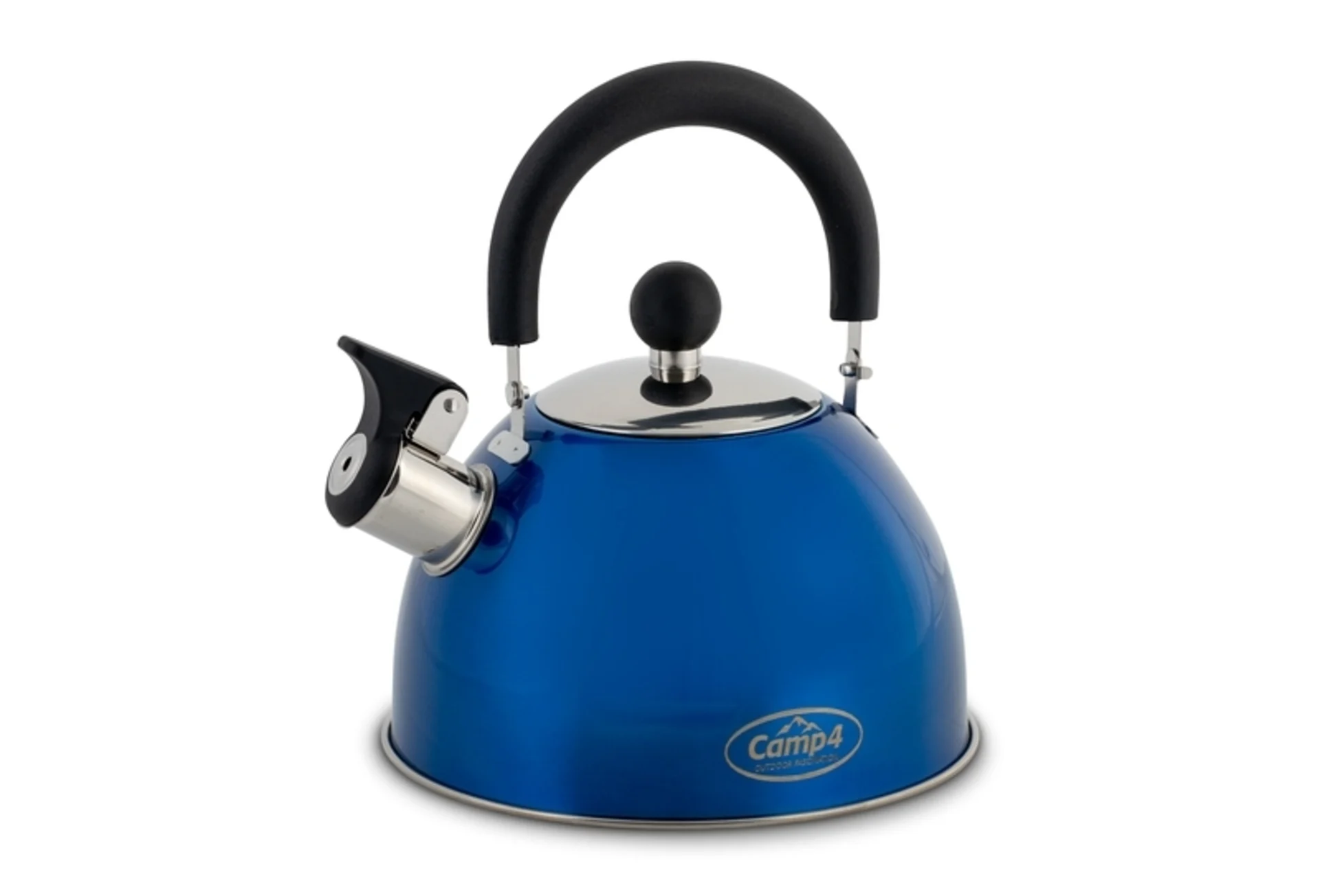 Camp4 bouilloire à flûte en acier inoxydable Cosima 1,5 litre avec sifflet et fond sandwich