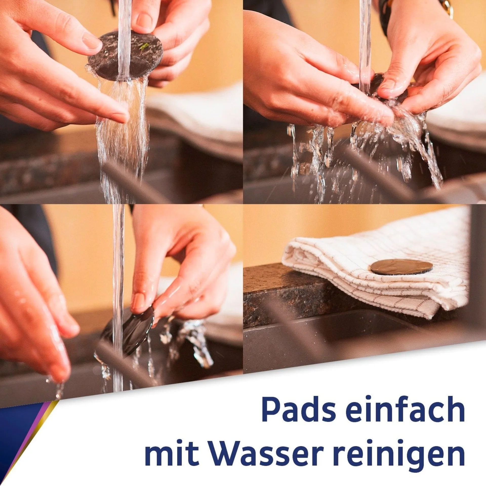 silwy® Pads magnétiques 5 cm set de 4 pièces bleu