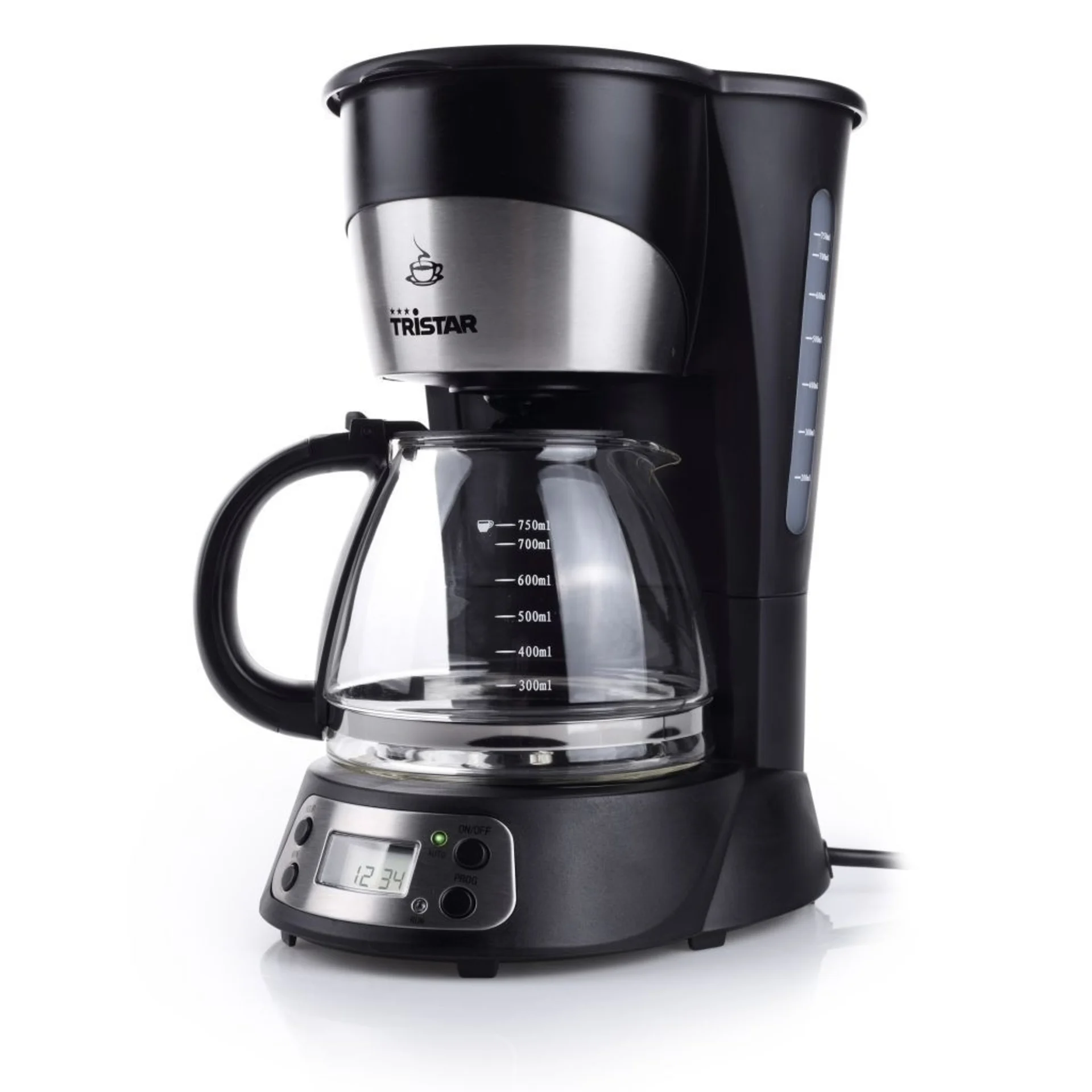 OCCASION: Kaffeemaschine Zeitschaltuhr 0,75 Liter - Ausstellungsmodell / leichte Kratzer an der Kanne OCCASION: Kaffeemaschine Zeitschaltuhr 0,75 Liter - Ausstellungsmodell / leichte Kratzer an der Kanne