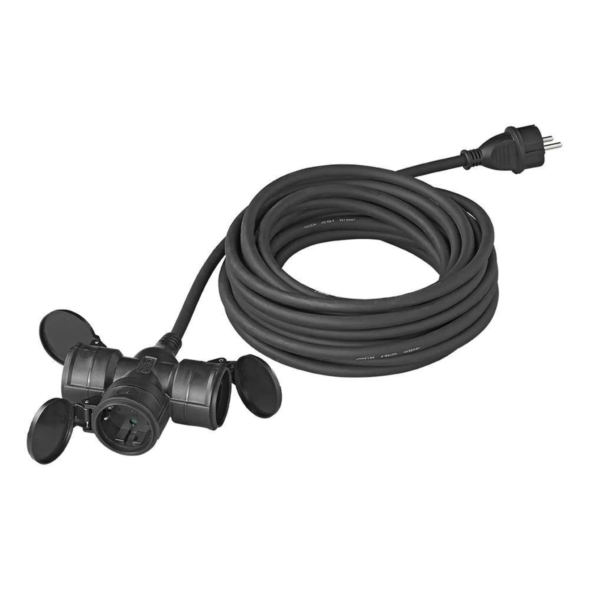 PAT triple prise Schuko 3 x 2,5mm² 10 mètres
