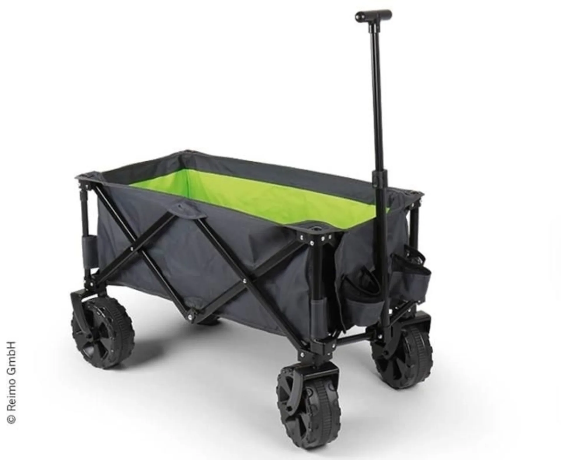 Gepäckwagen/Strandbuggy, anthraz/lime, breite Reif