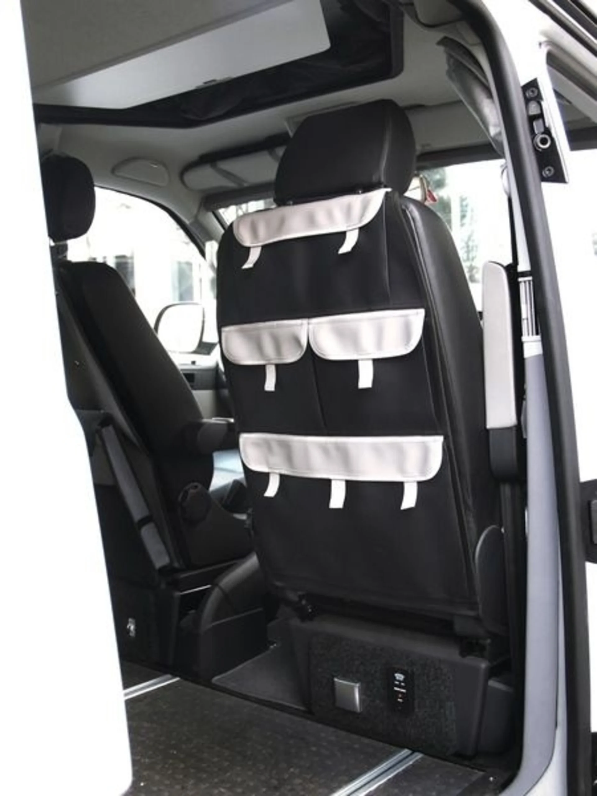 Fahrerhaussitz-Taschen-Organizer in Schwarz-Grau mit 4 Taschen