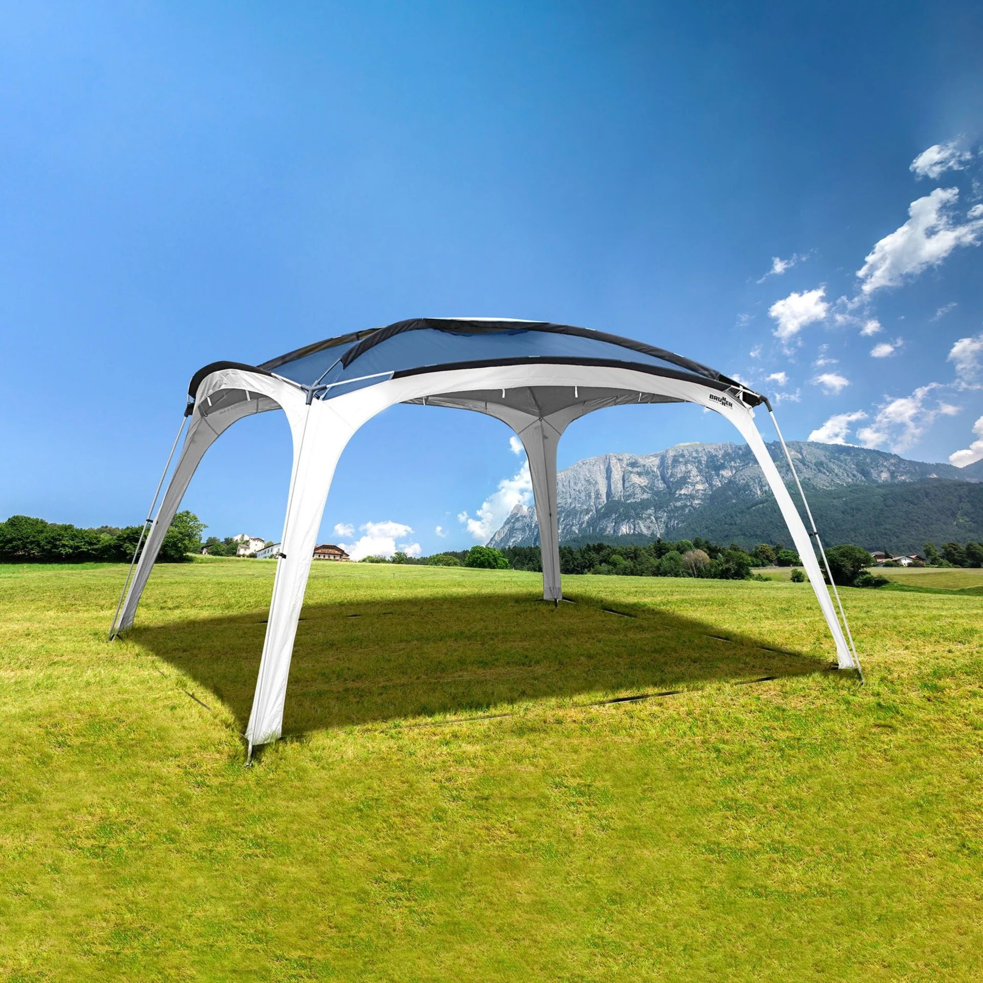 Brunner Medusa II Pavillon 400 x 400 cm blau