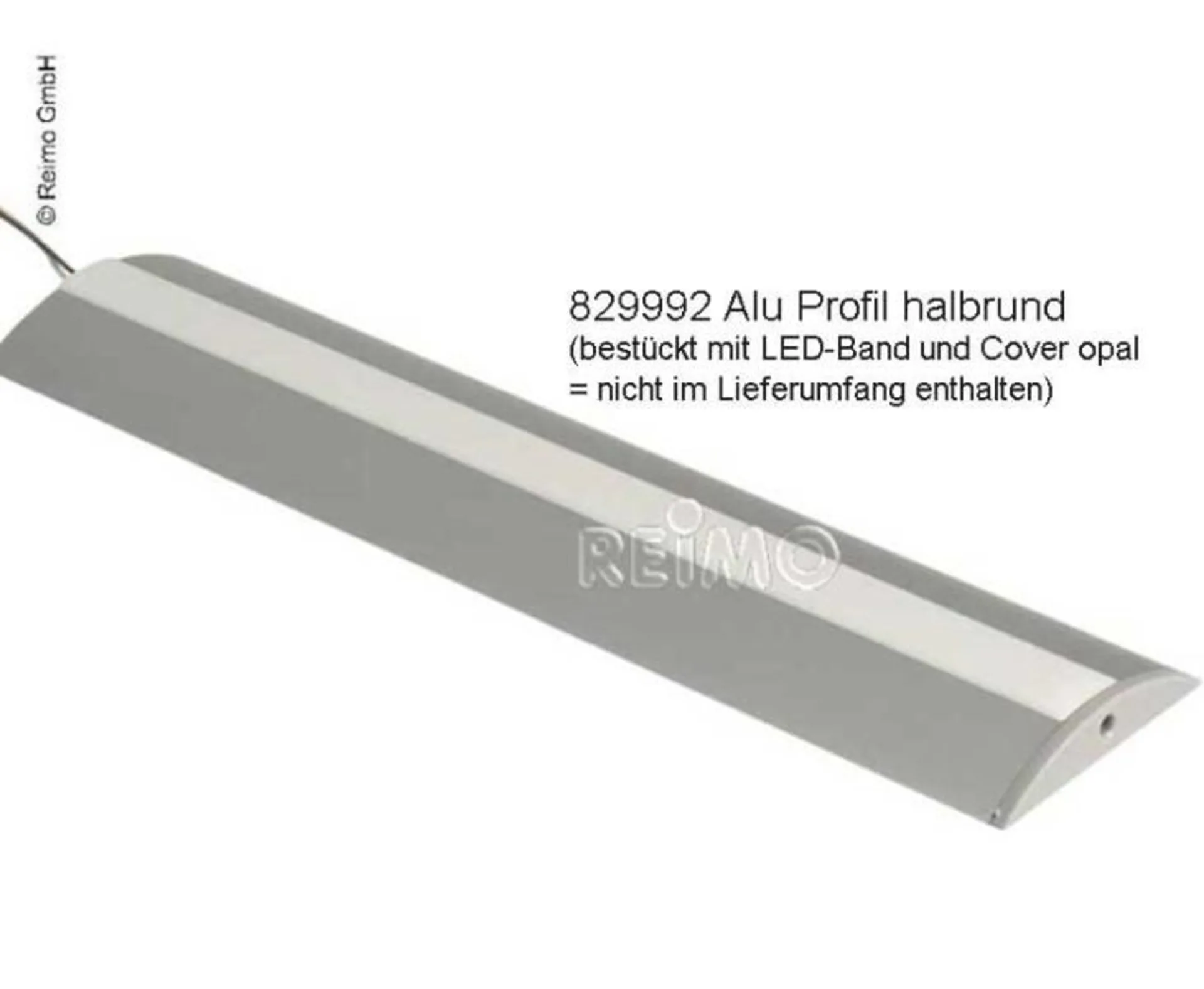 Carbest Aluminium-Profil für LED-Bänder Länge 1.5m halbrund - Alu LED-Profile für Beleuchtungs-Highlights