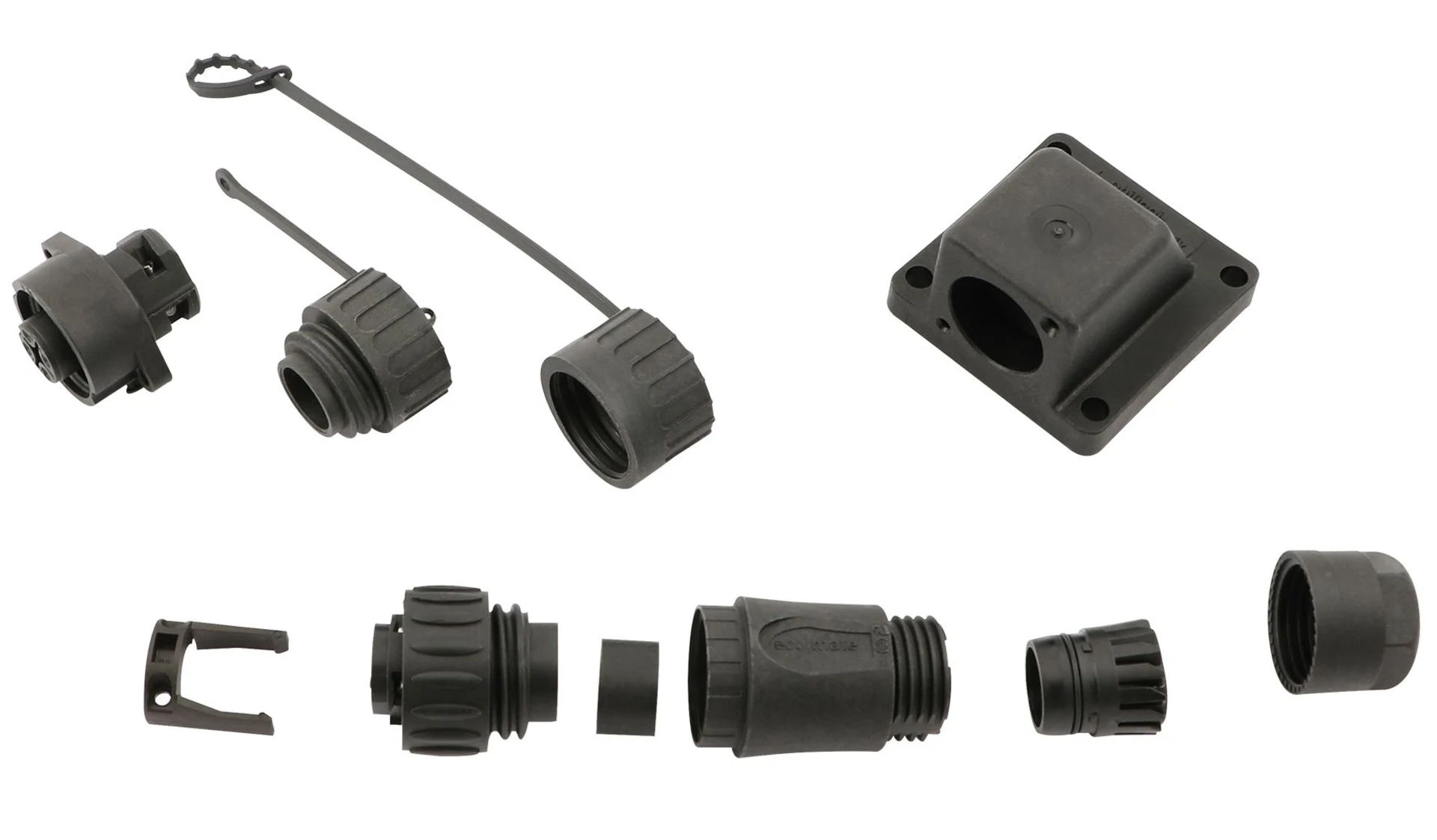 Dachdurchführungs-Stecker, 4-pol., wasserdicht