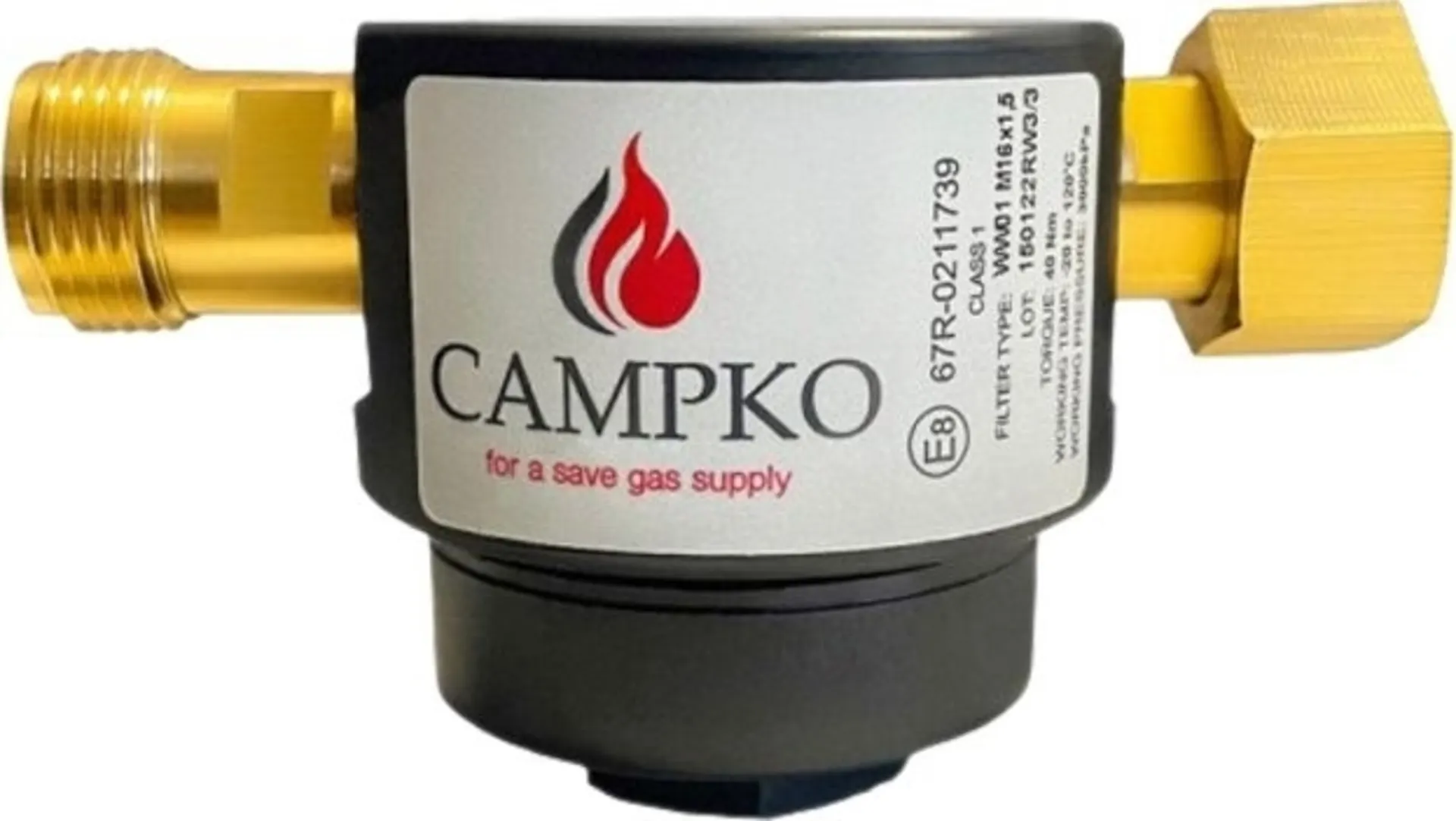 Campko Gasfilter für Butan Propan und Flüssiggas