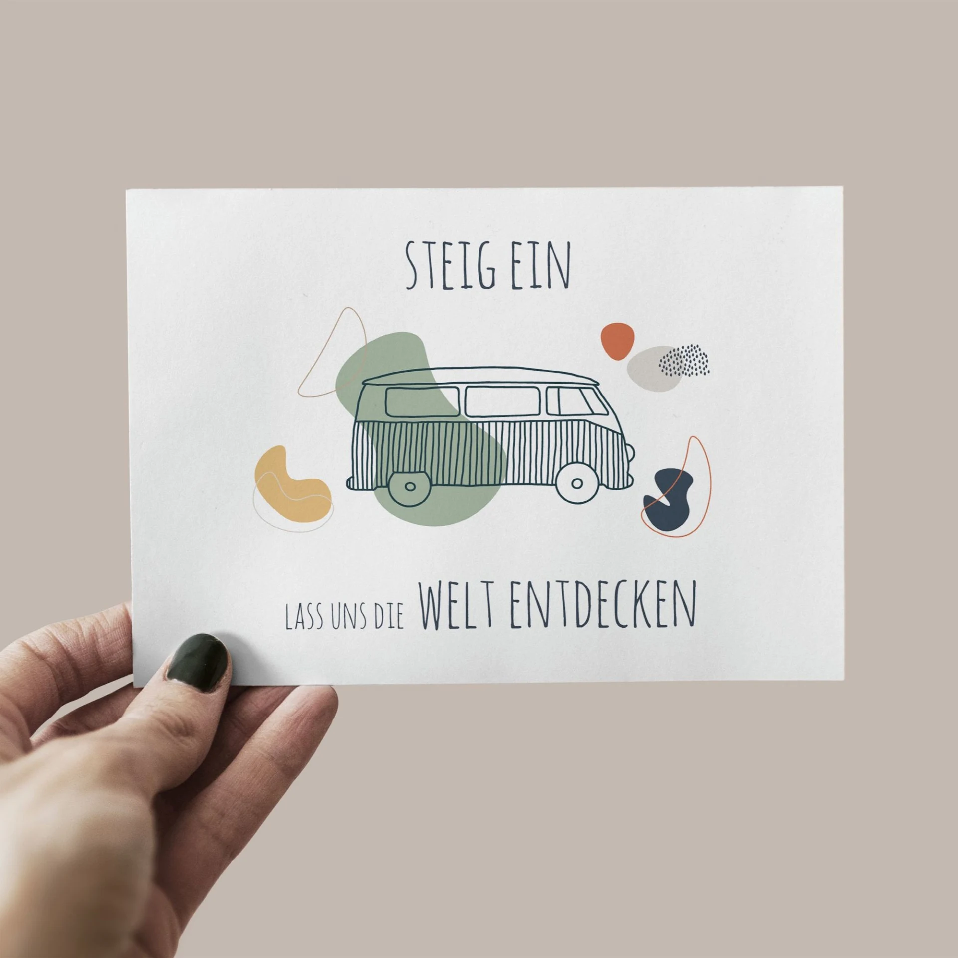 Advanture Shop Postkarte Steig ein 14,8 x 10,5 cm