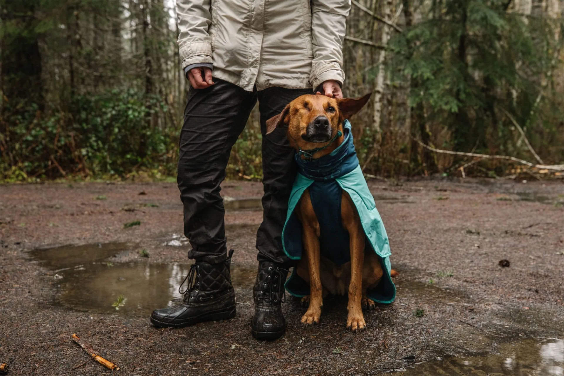 Ruffwear Dirtbag Hundehandtuch Aurora Teal M