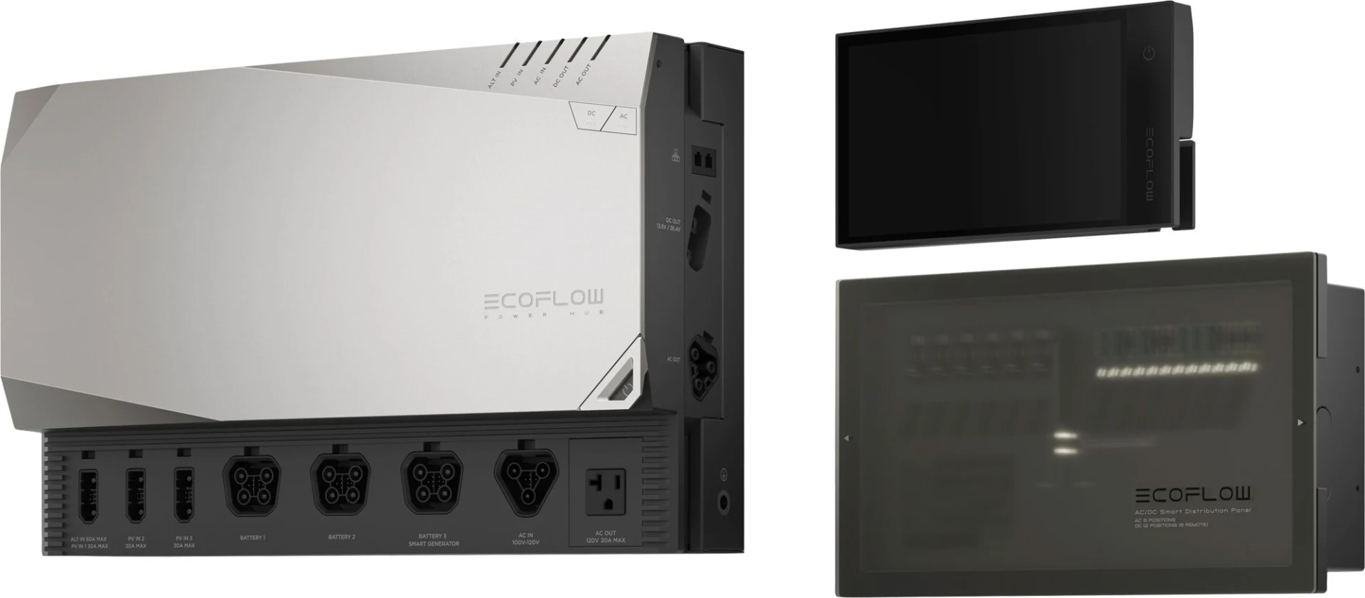 EcoFlow Power Hub Independence Kit: Power Hub / Cable Pack / Distribution Panel / Monitor Stromversorungslösung für Fahrzeuge