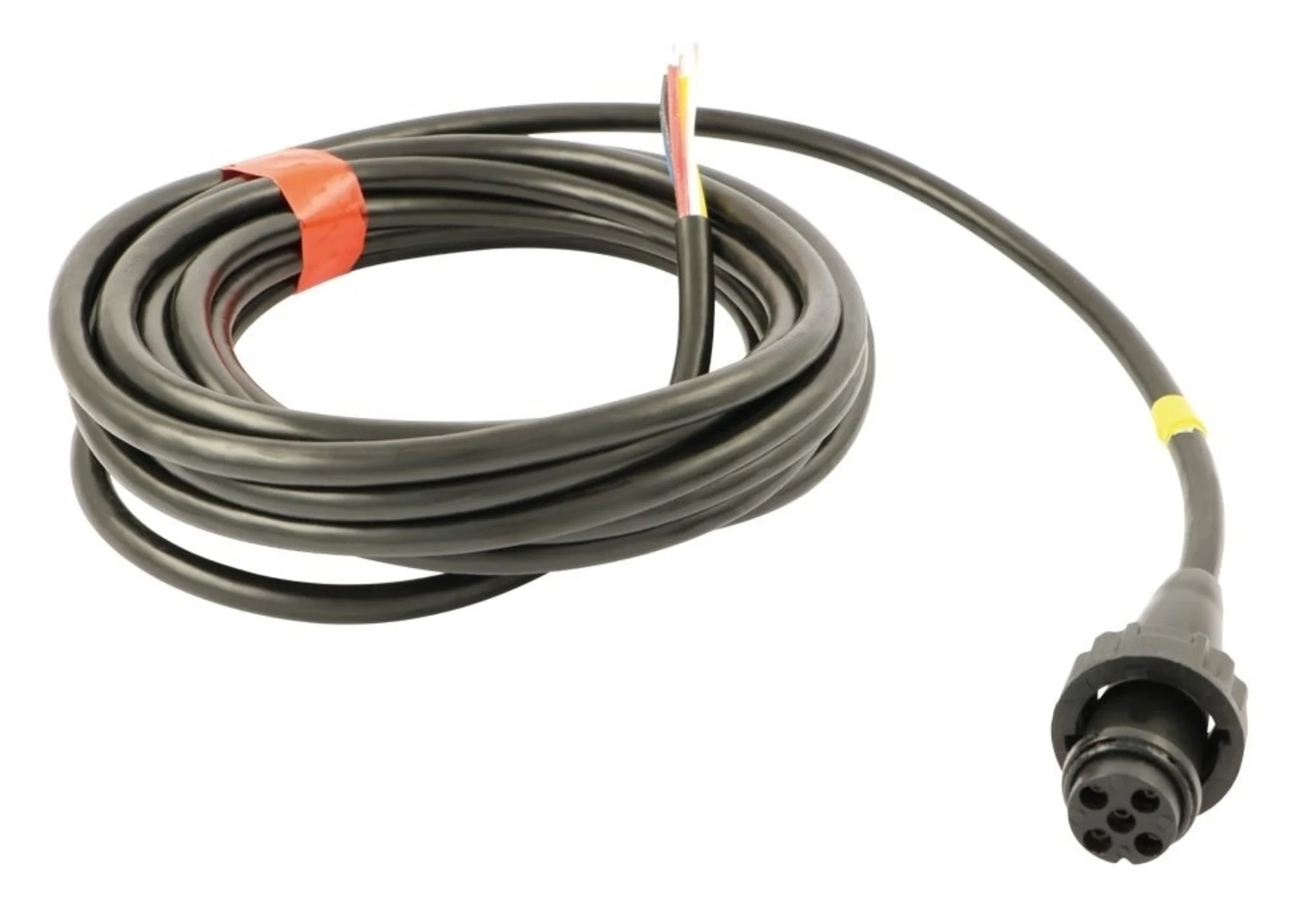 Kabel 5000 mm mit 5-pol.-Stecker gelb (links) Bajonettverschluss